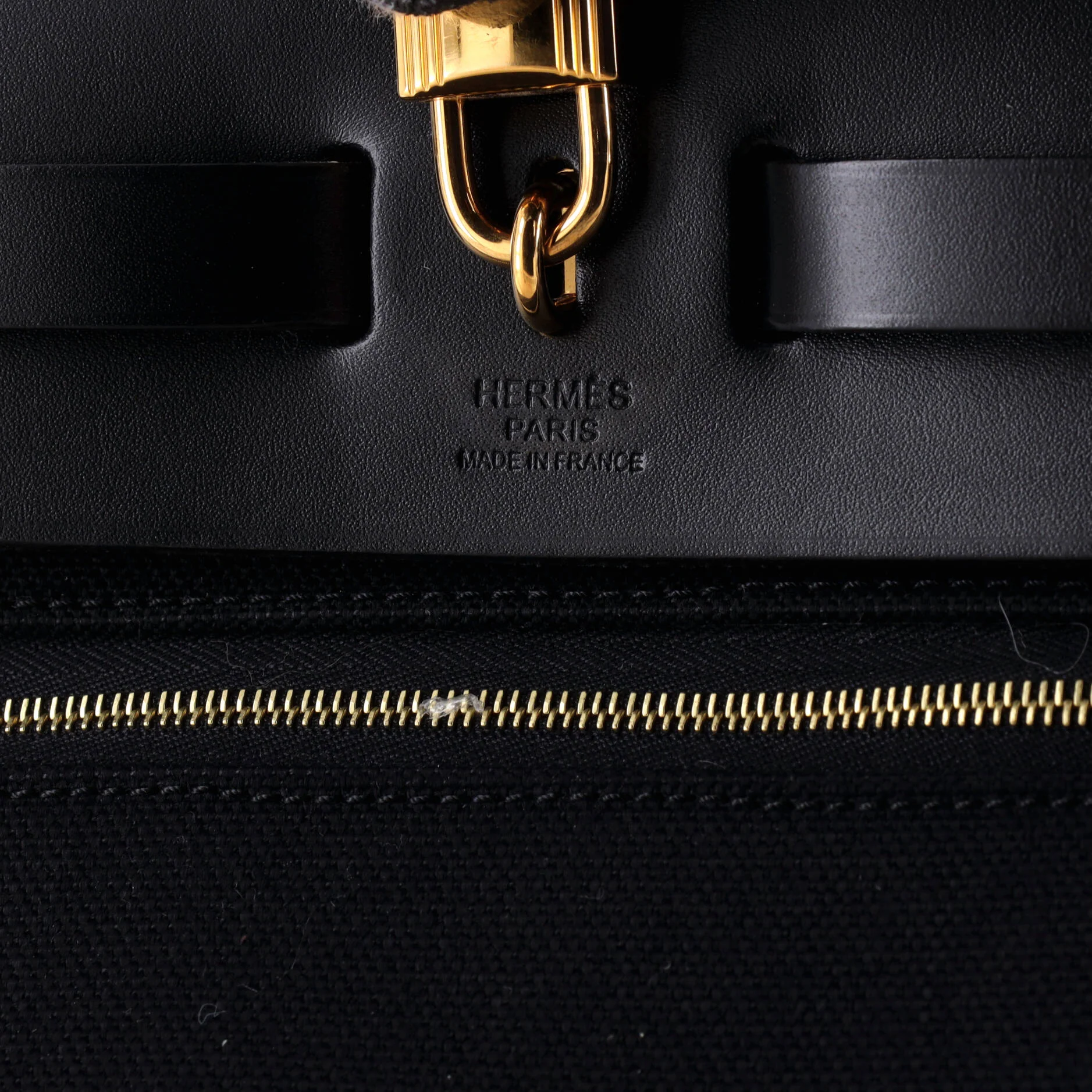 Herbag Zip Leather and Toile 31 - Image 8