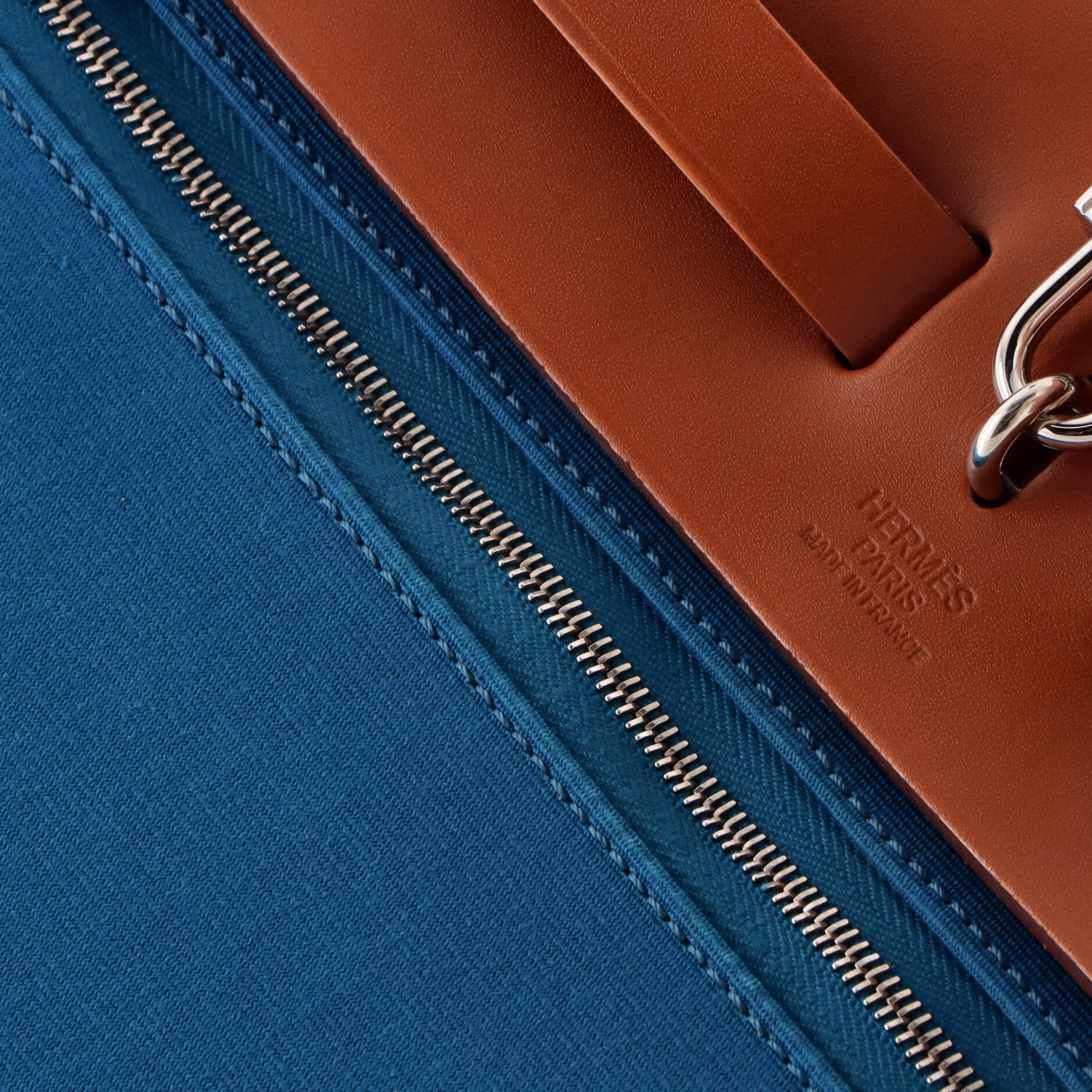 Herbag Zip Leather and Toile 31 - Image 8