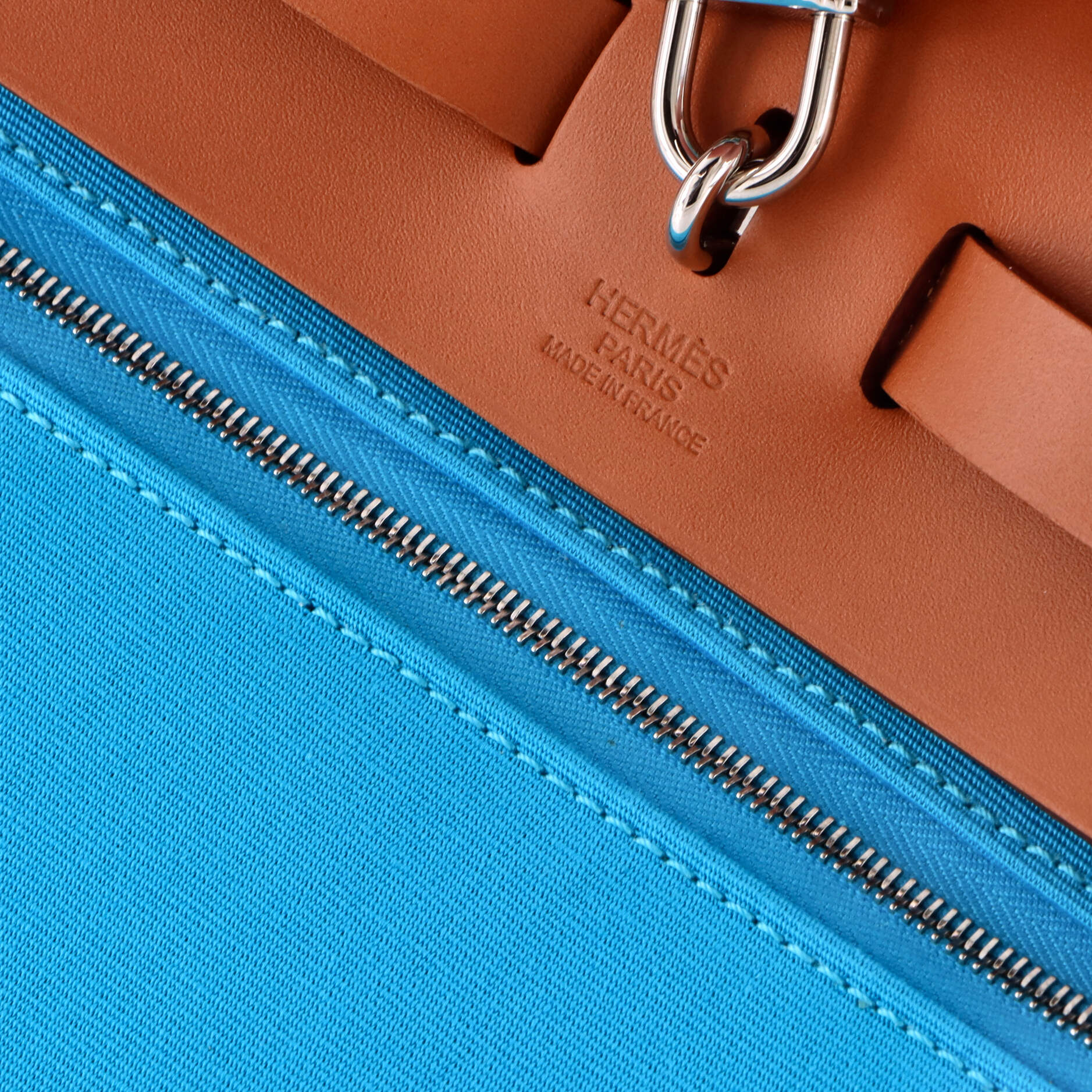 Herbag Zip Leather and Toile 31 - Image 8
