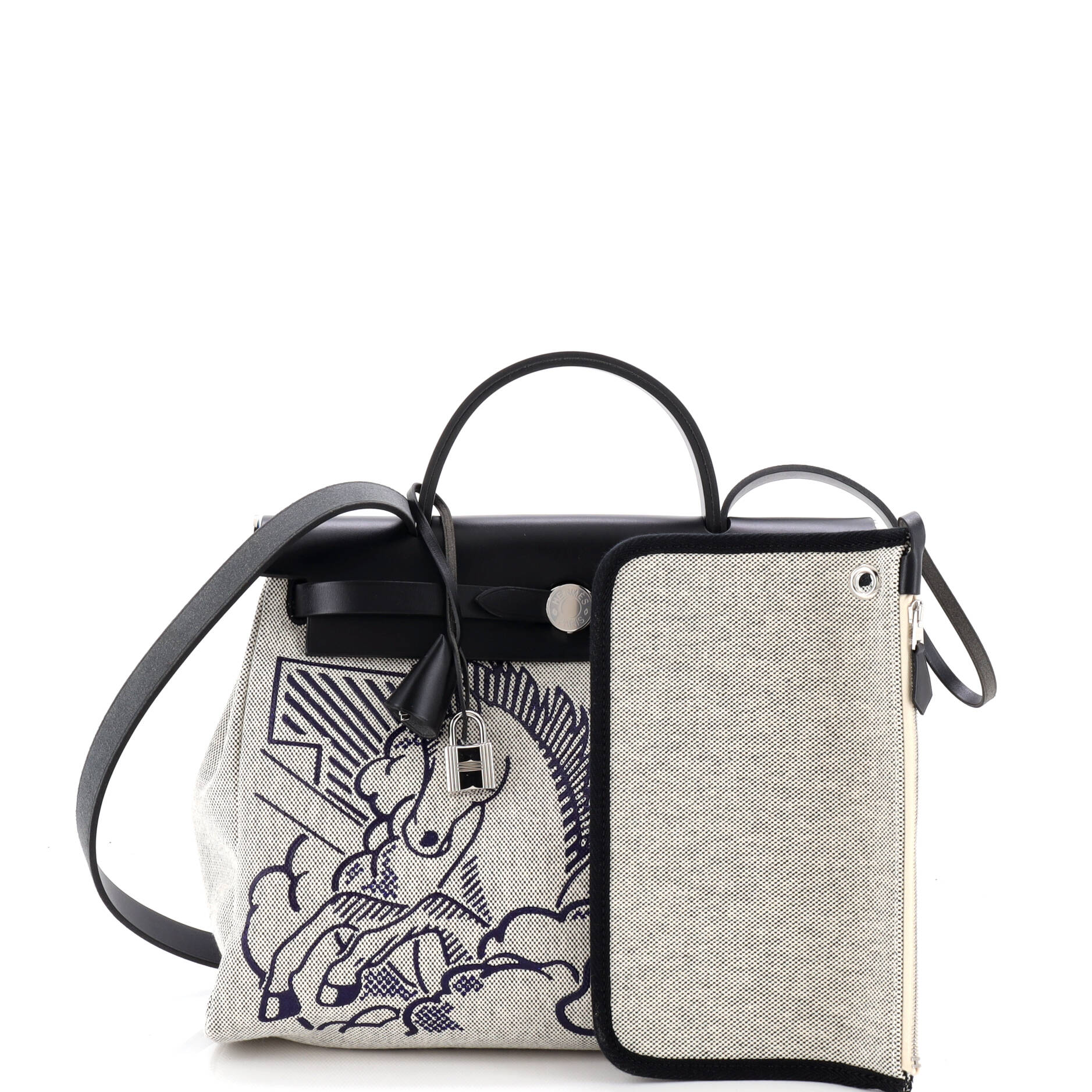 Herbag Zip Pegase Pop Toile and Leather 31 - Image 2