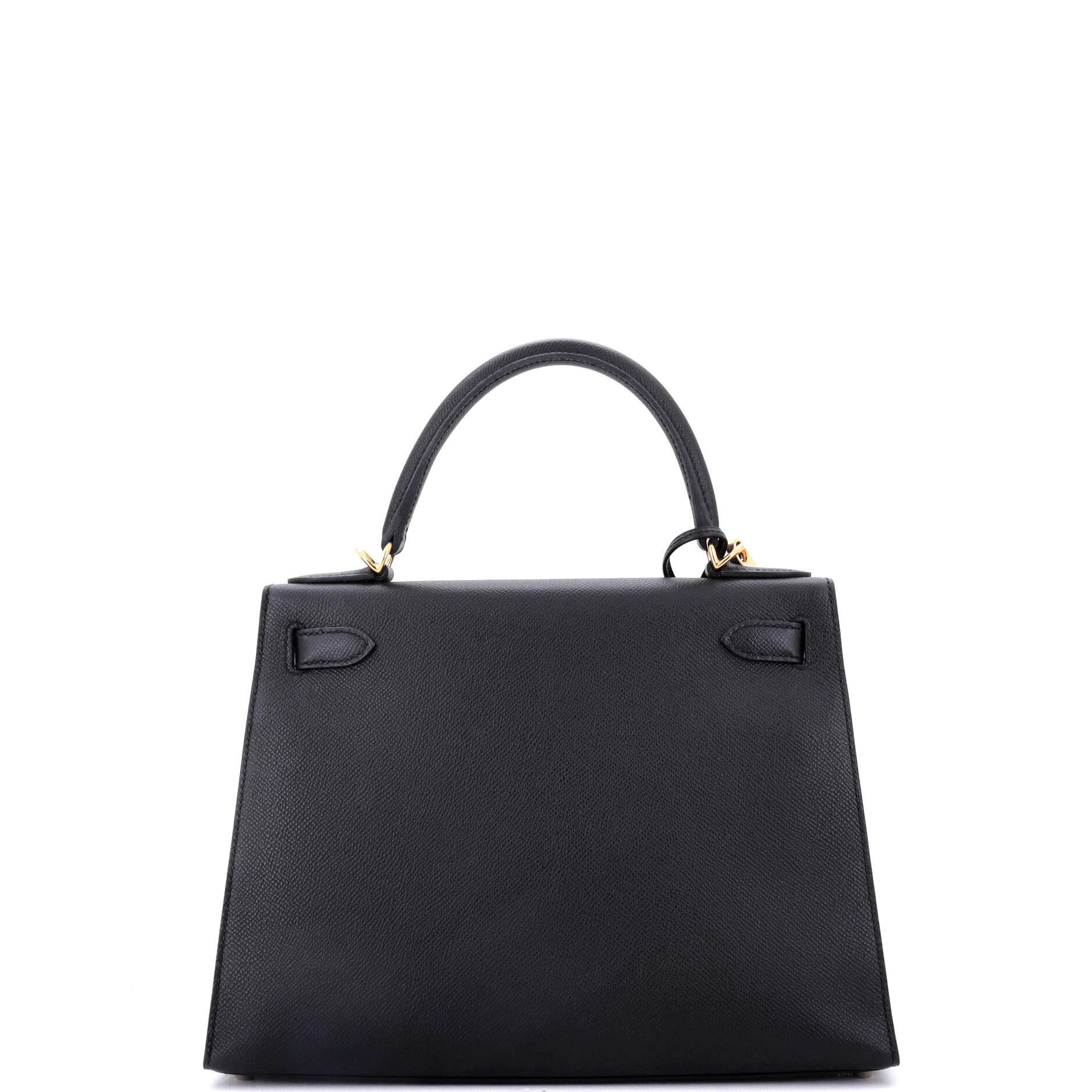 Kelly Handbag Noir Epsom with Gold Hardware 28 - Image 4