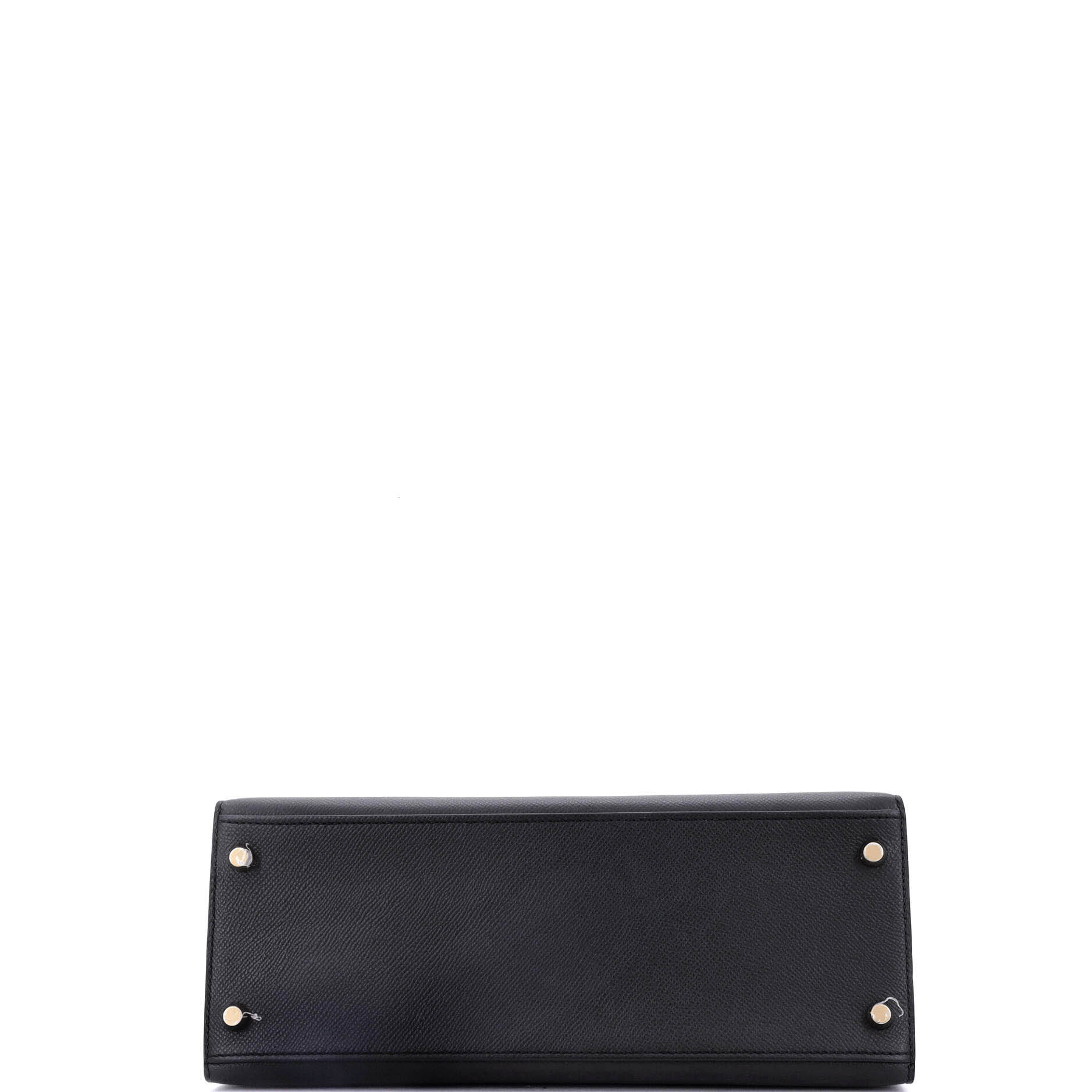 Kelly Handbag Noir Epsom with Gold Hardware 28 - Image 5