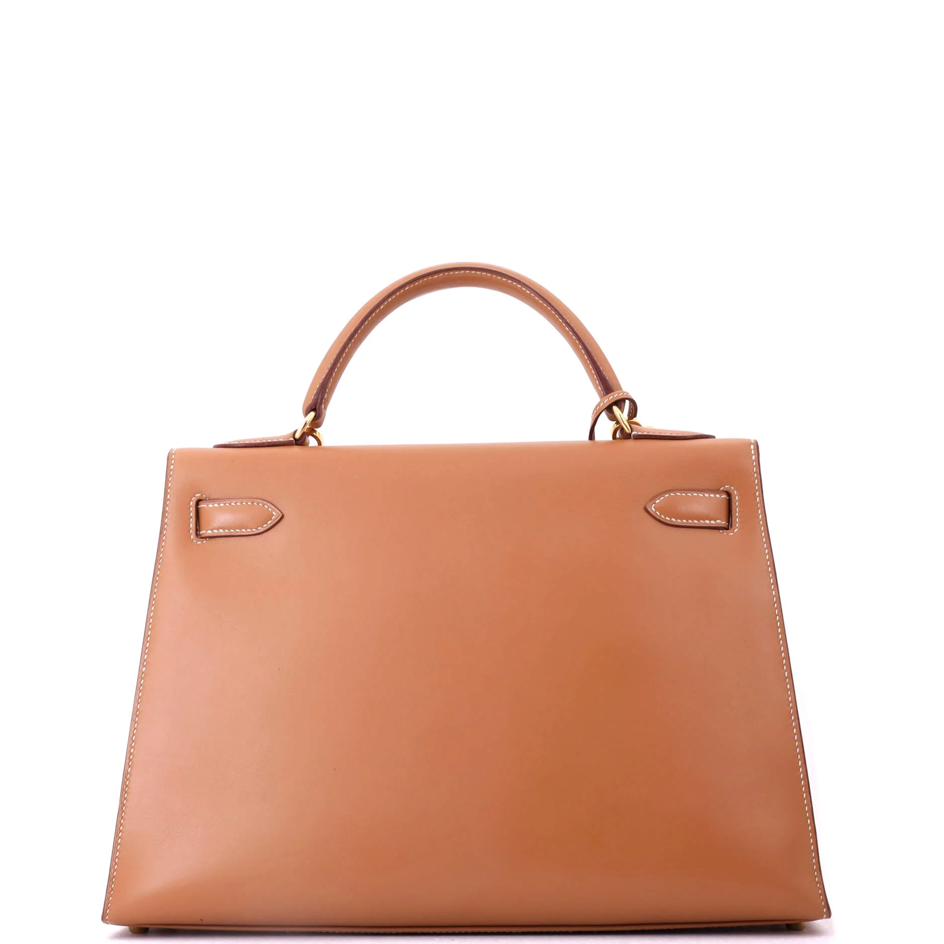 Kelly Handbag Natural Chamonix with Gold Hardware 32 - Image 4