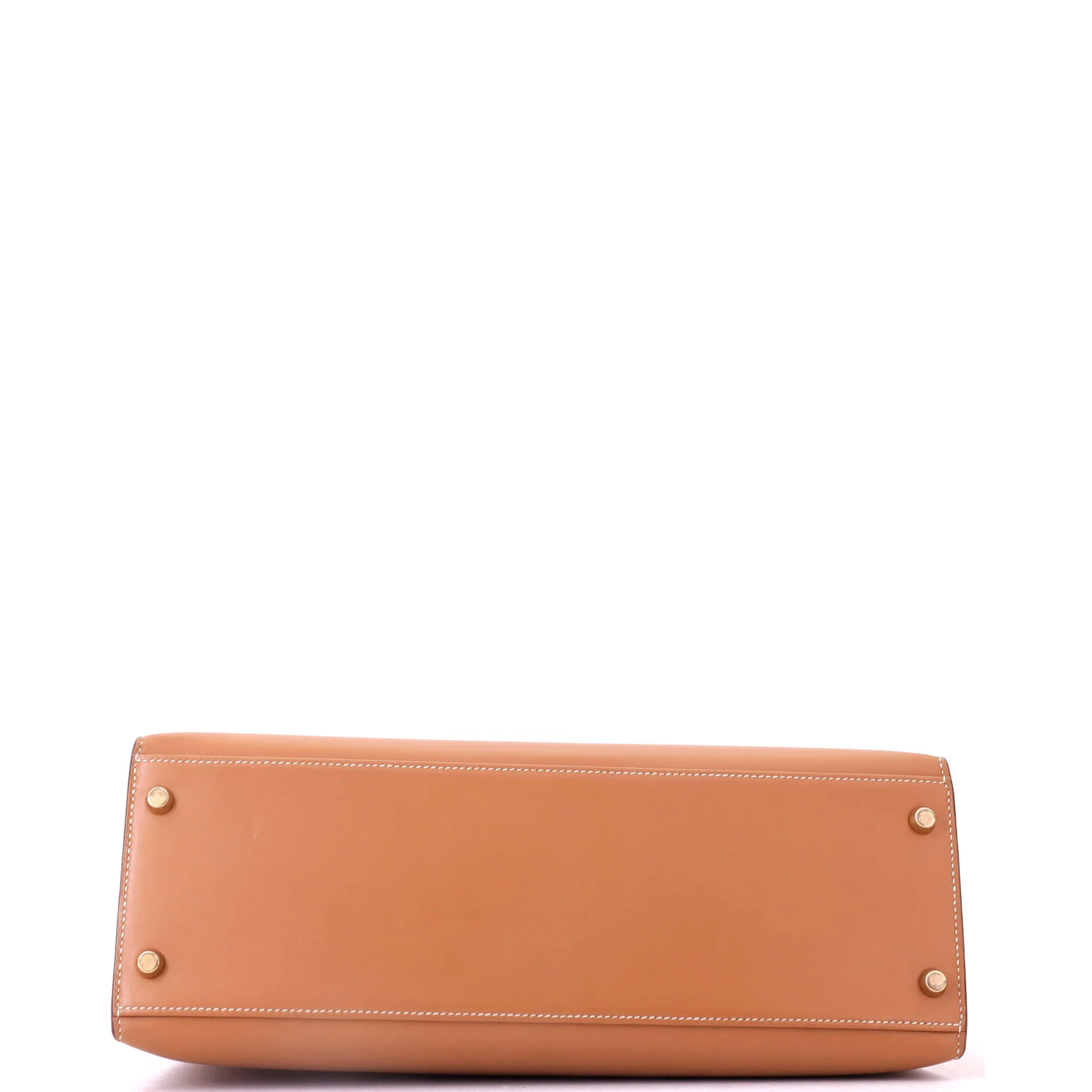 Kelly Handbag Natural Chamonix with Gold Hardware 32 - Image 5
