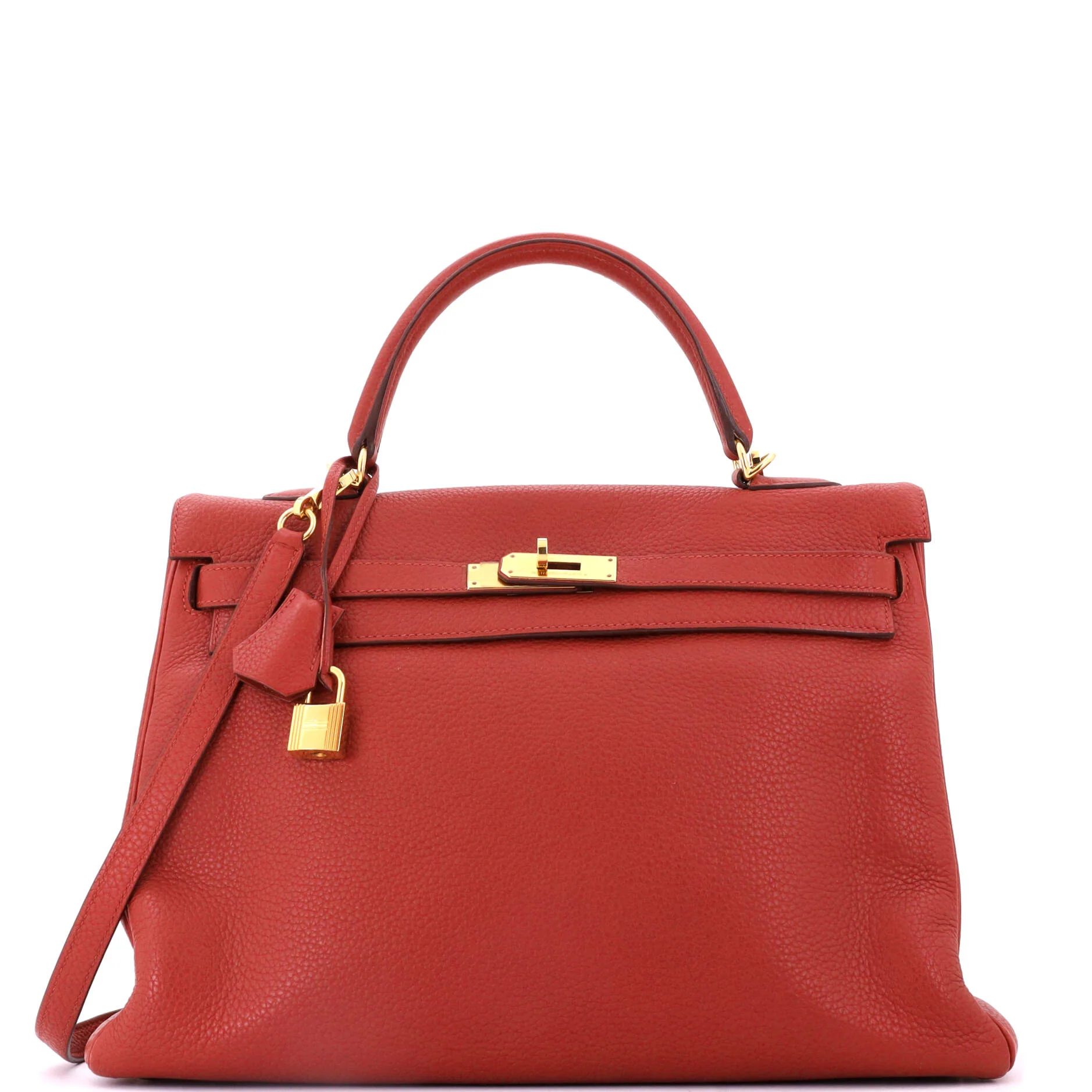 Kelly Handbag Sienne Clemence with Gold Hardware 35