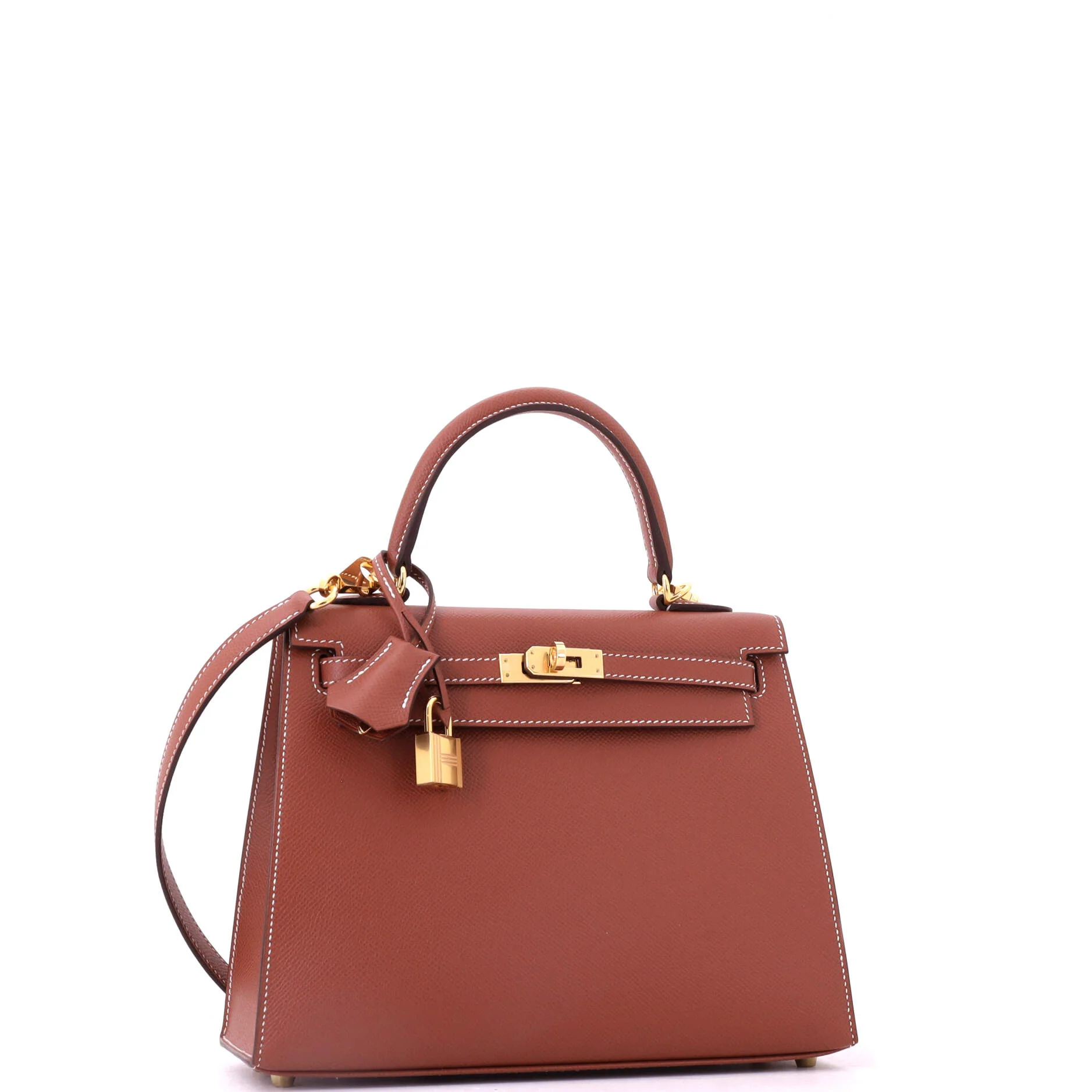 Kelly Handbag Sienne Epsom with Gold Hardware 25 - Image 3