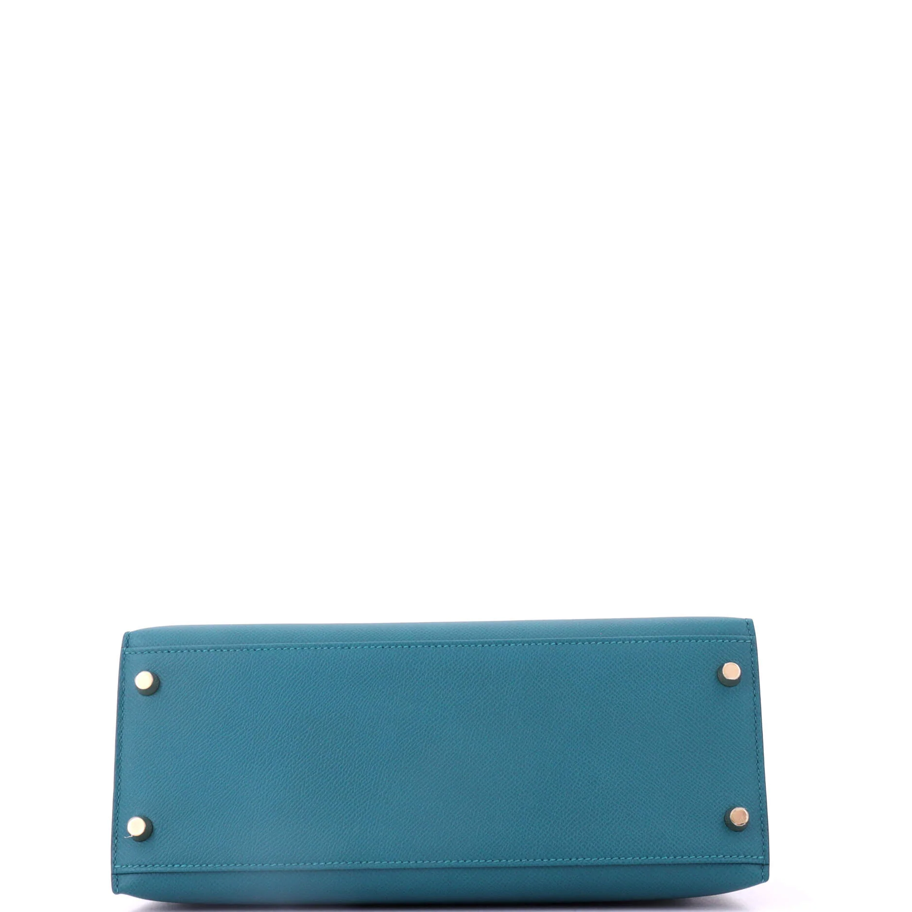 Kelly Handbag Vert Bosphore Epsom with Gold Hardware 28 - Image 5