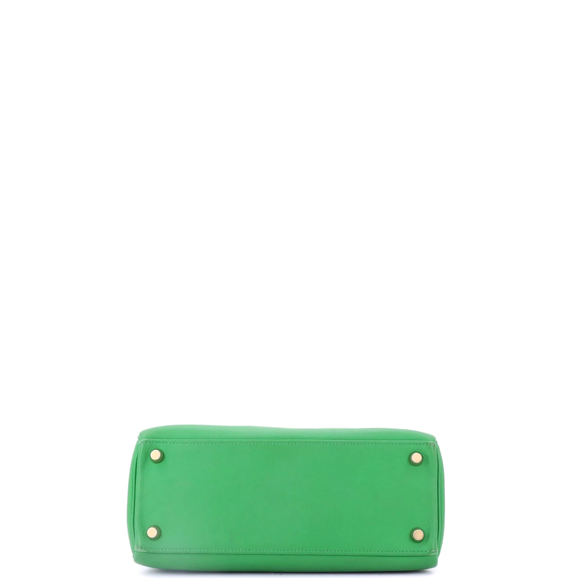 Kelly Handbag Bamboo Swift with Gold Hardware 25 - Image 5