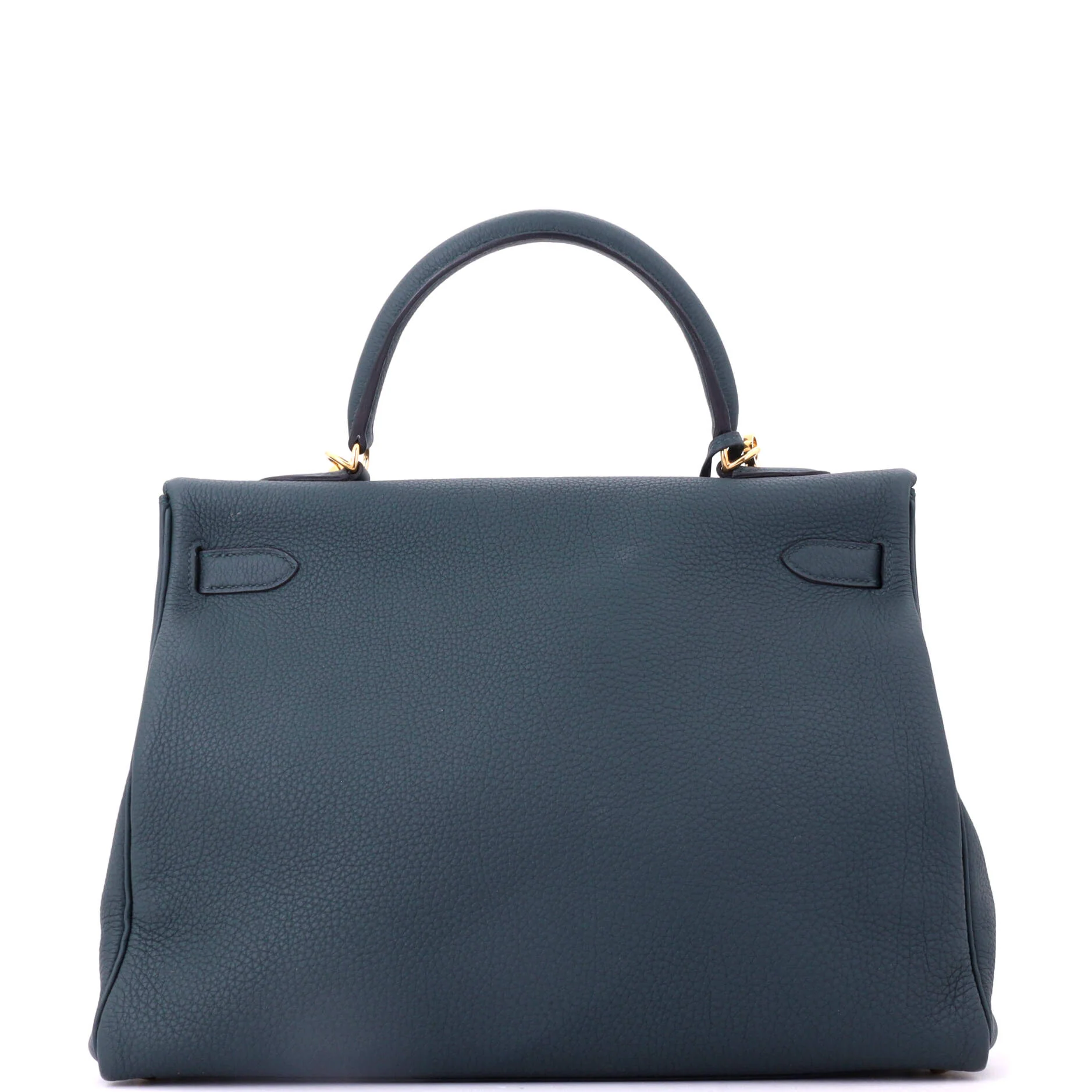 Kelly Handbag Vert Cypress Togo with Gold Hardware 35 - Image 3