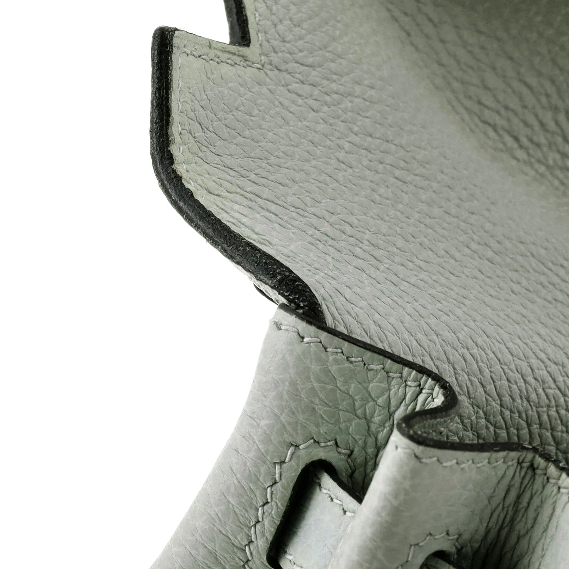 Kelly Handbag Grey Togo with Gold Hardware 25 - Image 11