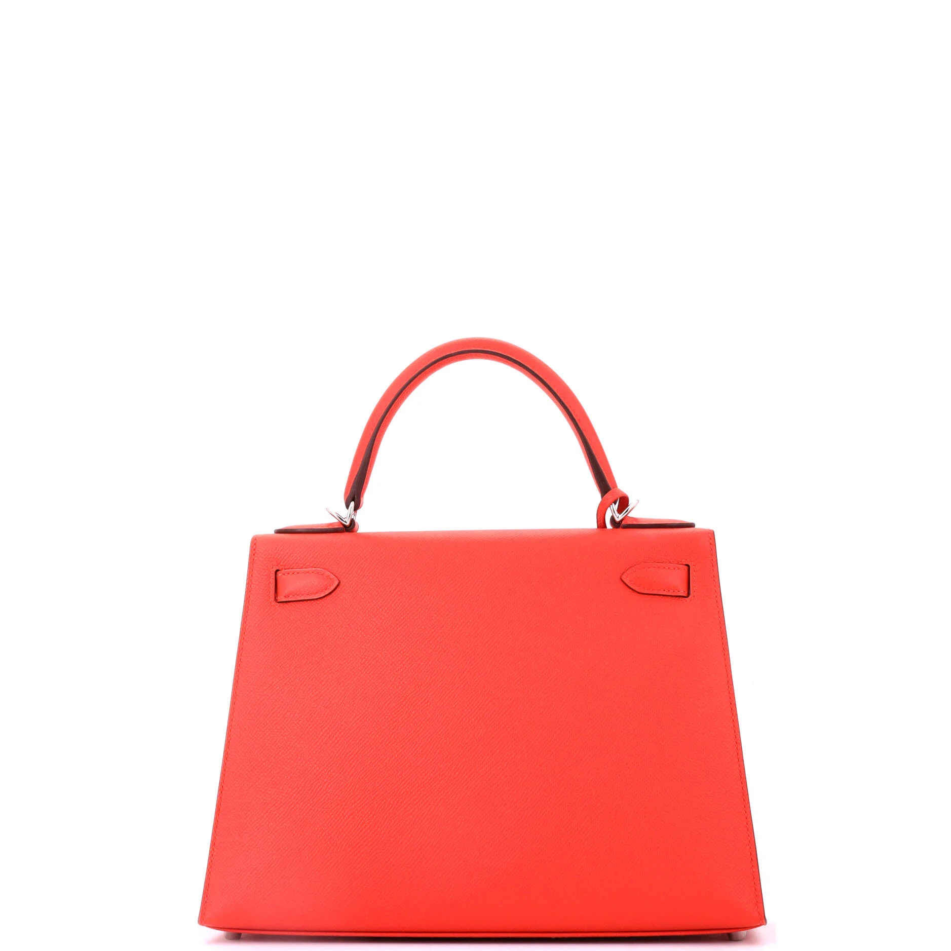 Kelly Handbag Capucine Epsom with Palladium Hardware 28 - Image 3