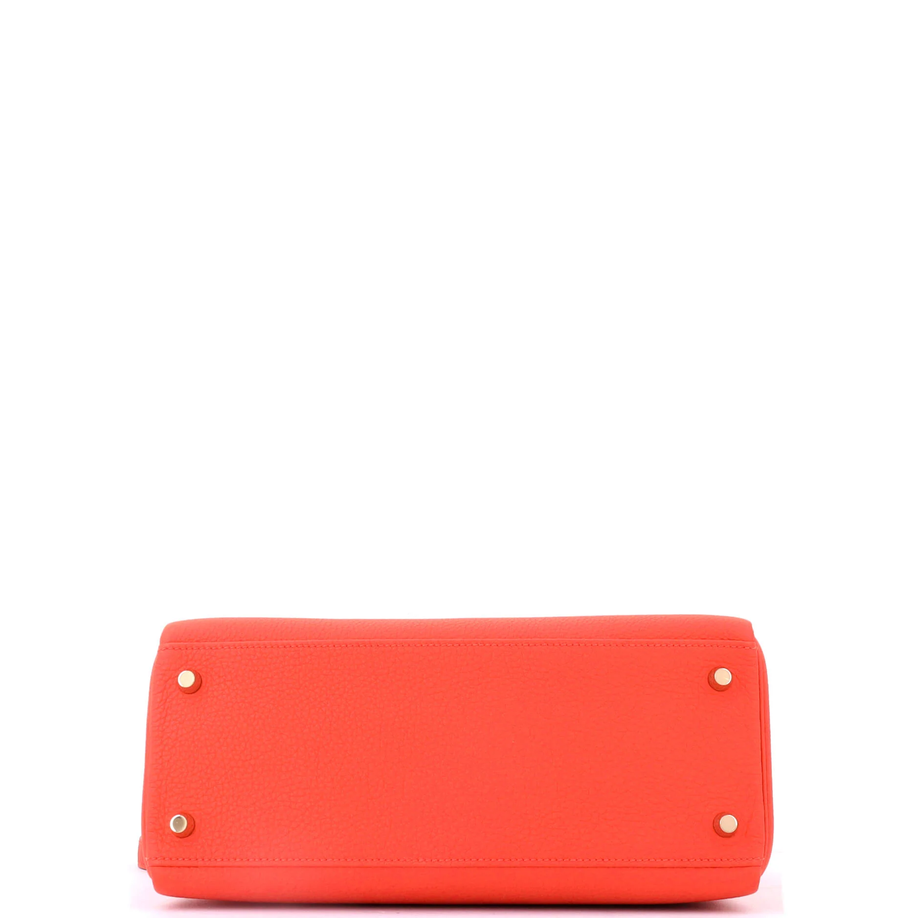 Kelly Handbag Capucine Togo with Gold Hardware 28 - Image 5
