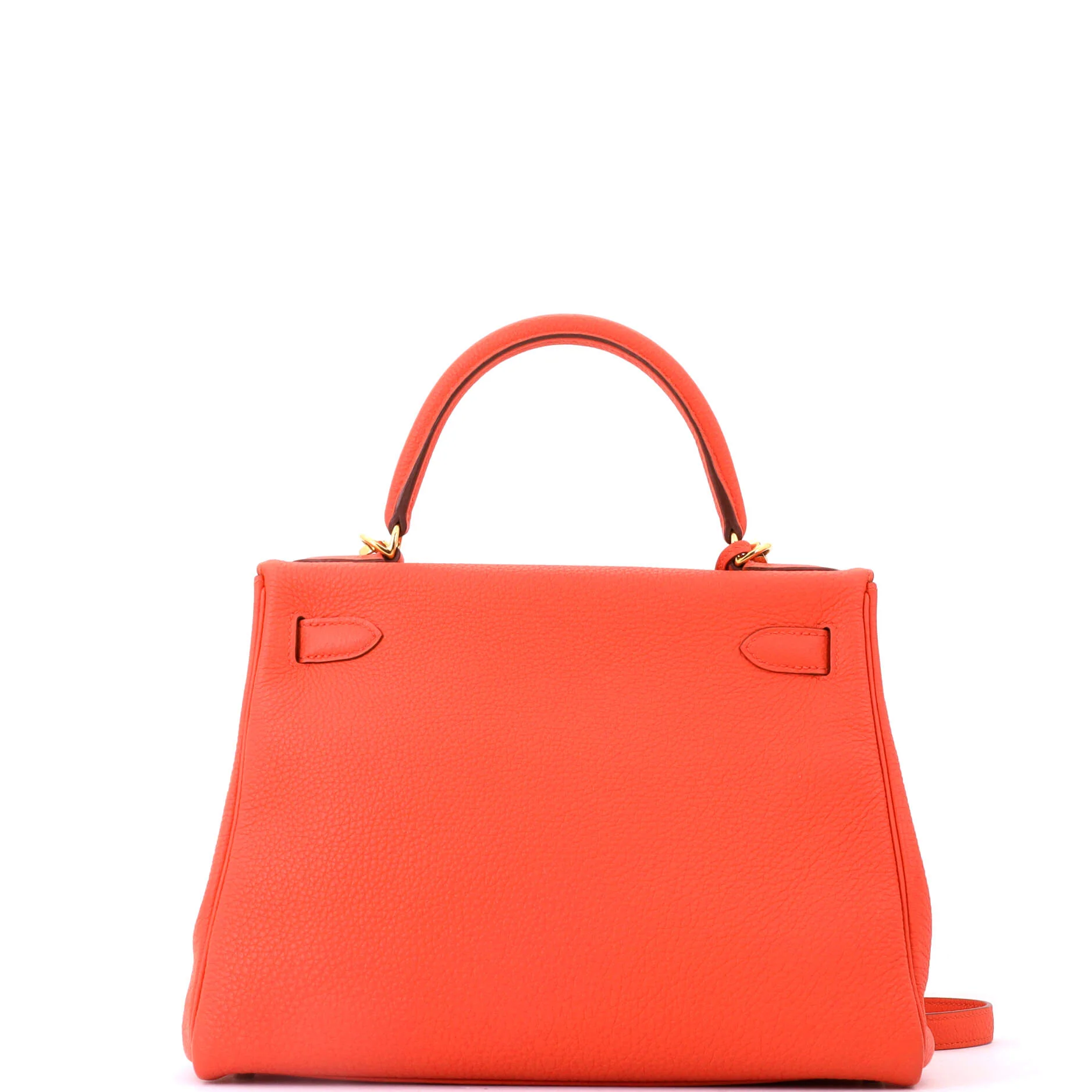 Kelly Handbag Capucine Togo with Gold Hardware 28 - Image 4