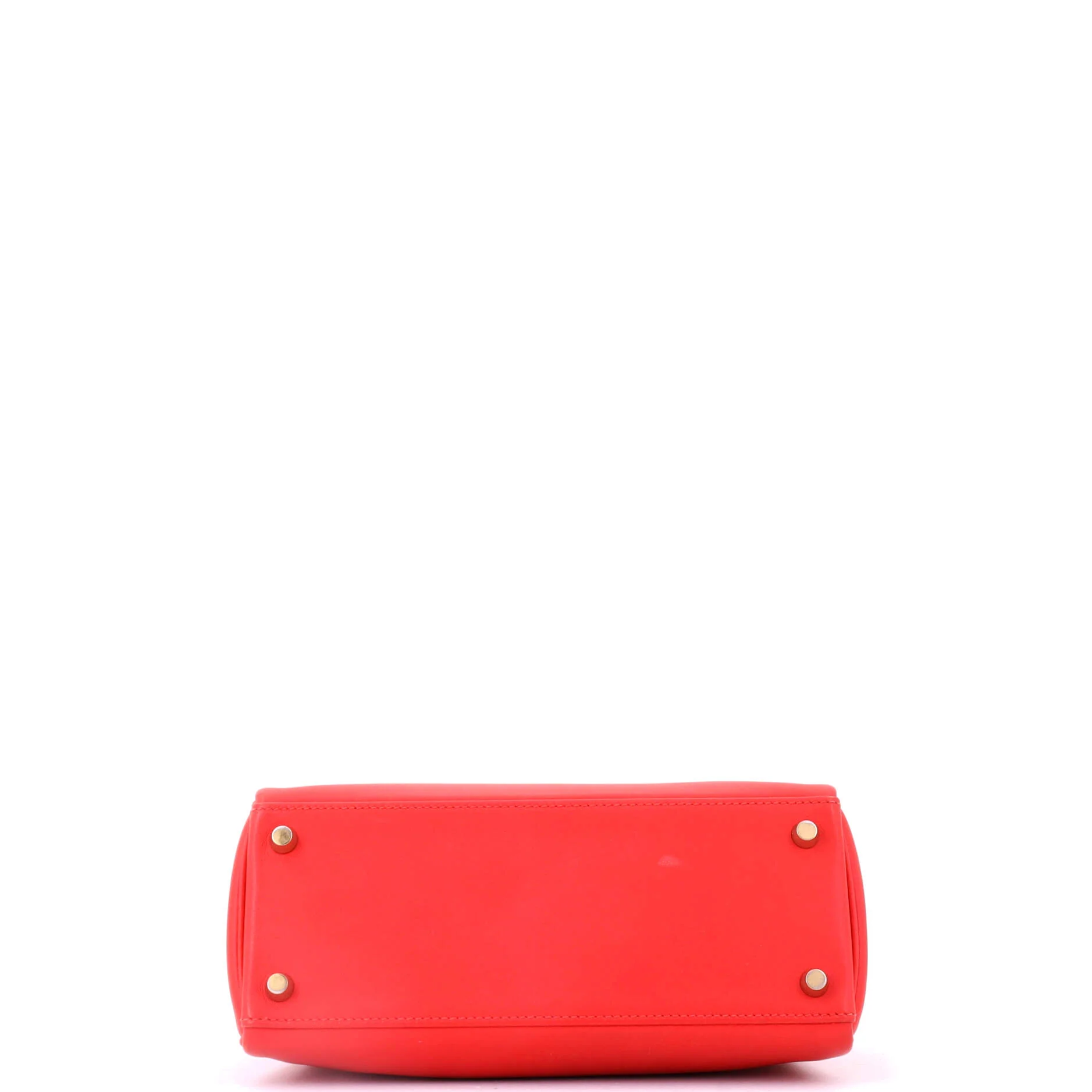Kelly Handbag Rouge Tomate Swift with Gold Hardware 25 - Image 4