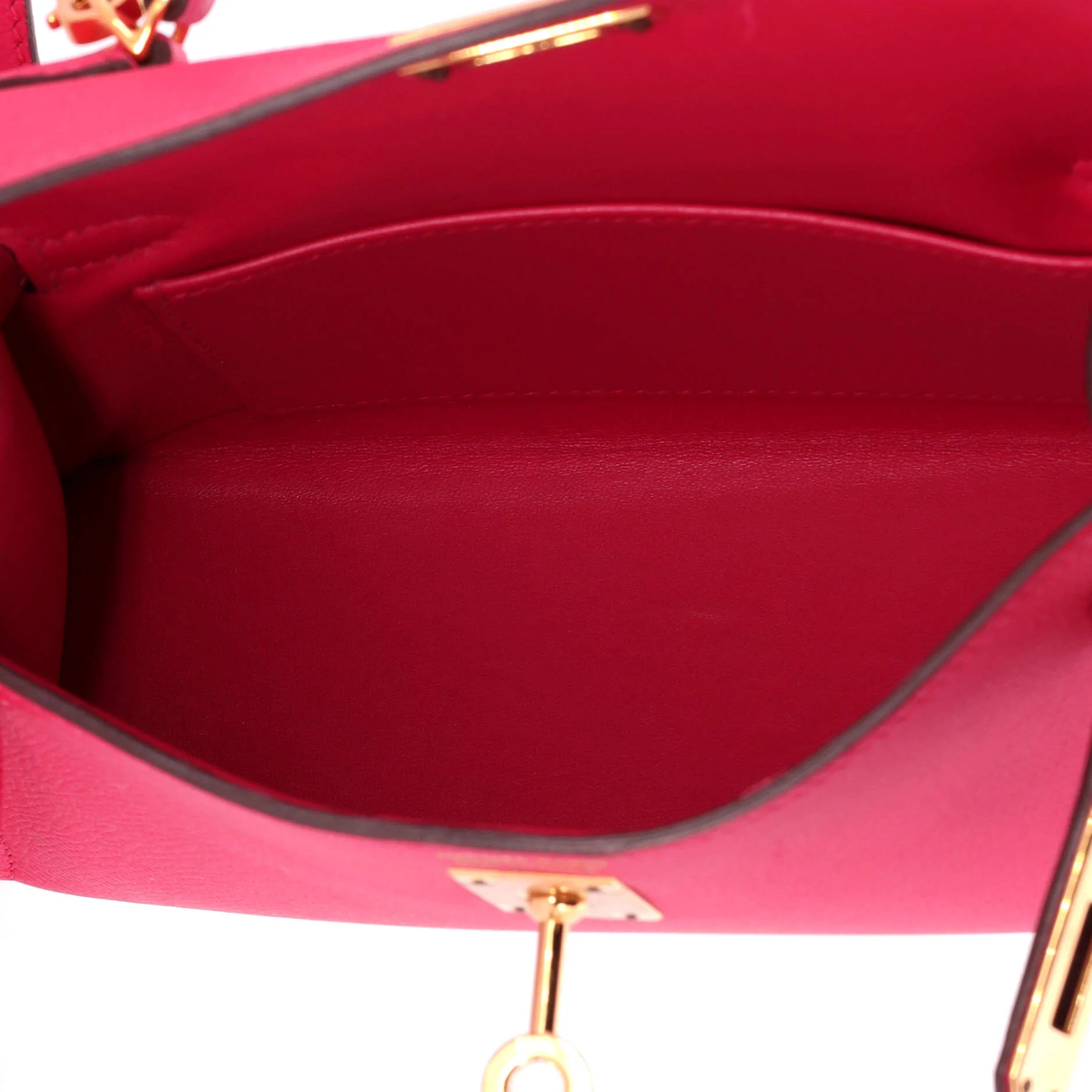 Kelly Mini II Bag Rose Extreme Epsom with Gold Hardware 20 - Image 6