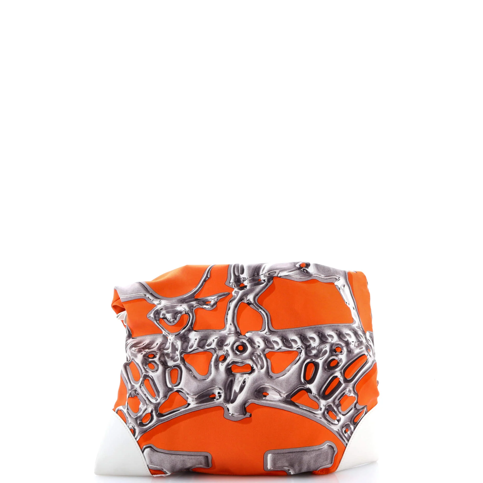 Silky City Bag Printed Silk and Leather PM - Image 4