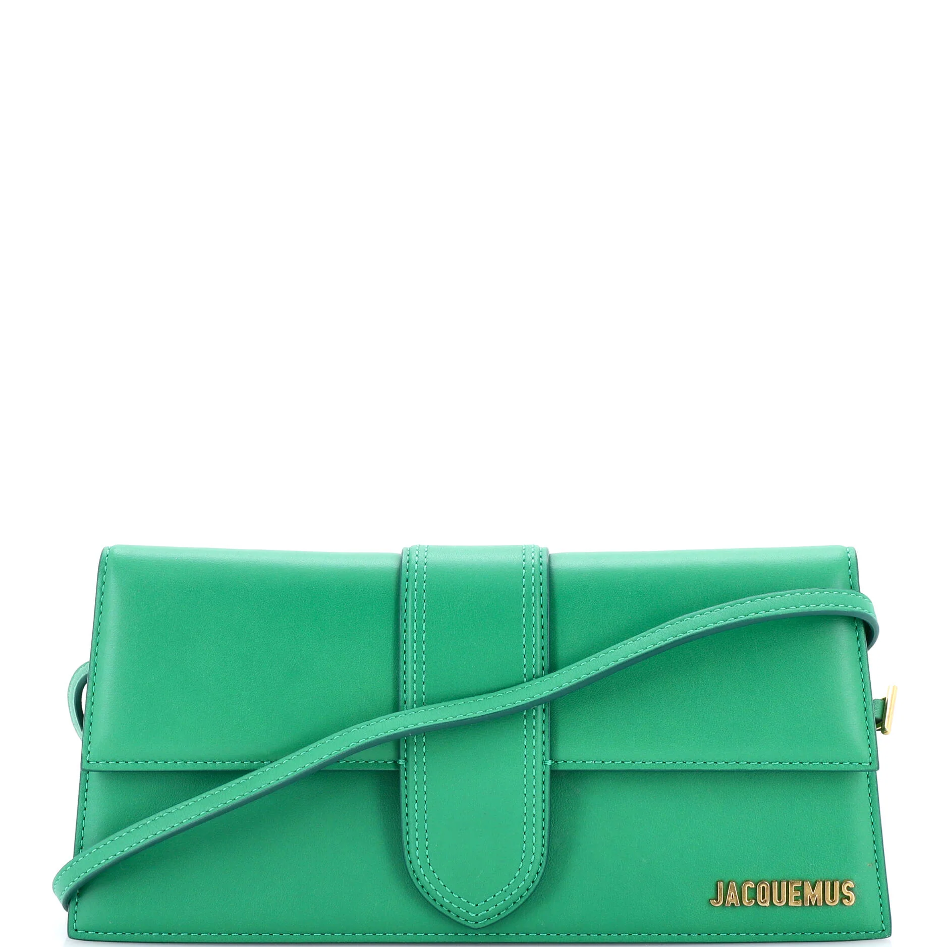 Le Bambino Top Handle Flap Bag Leather Long