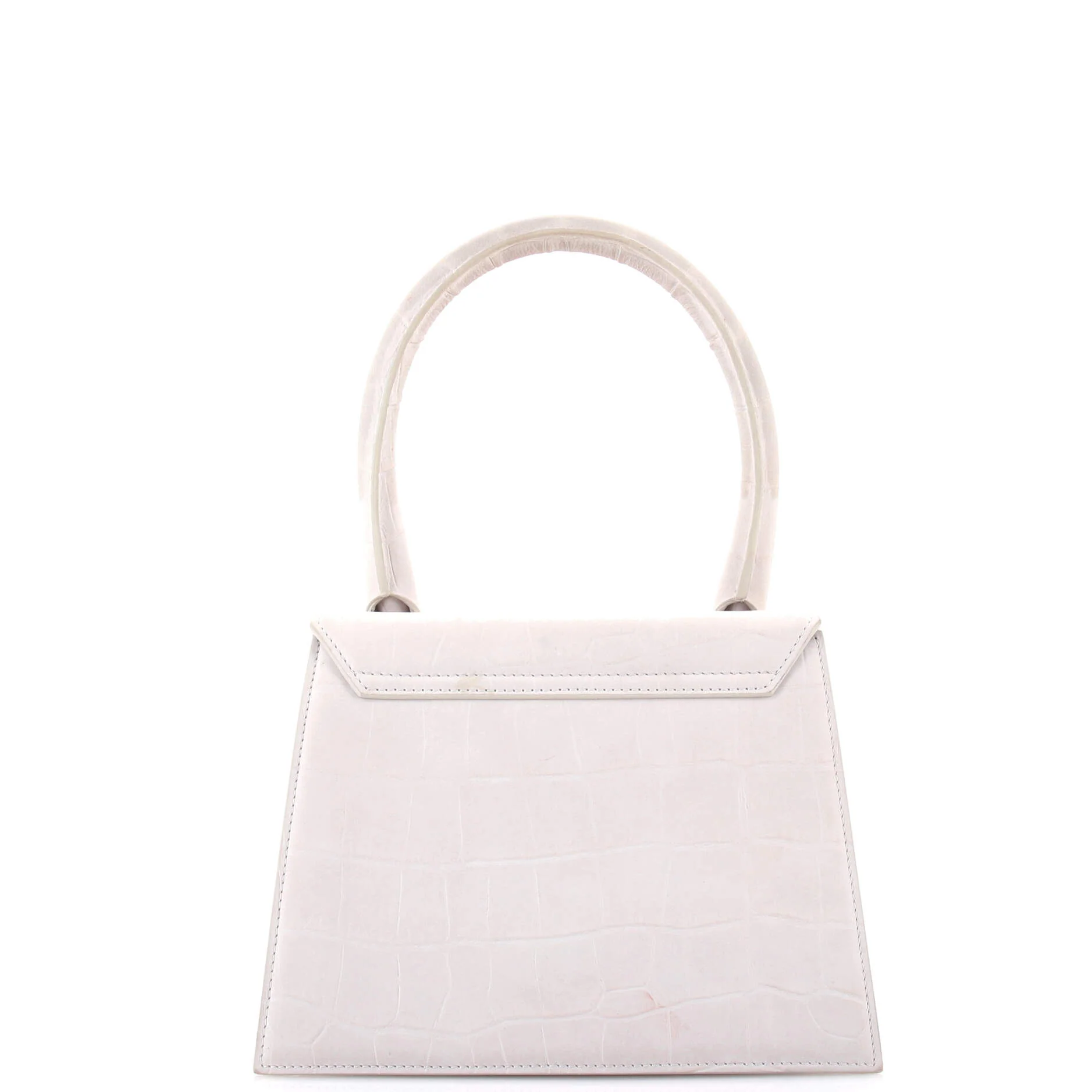 Le Grand Chiquito Bag Crocodile Embossed Suede Large - Image 3