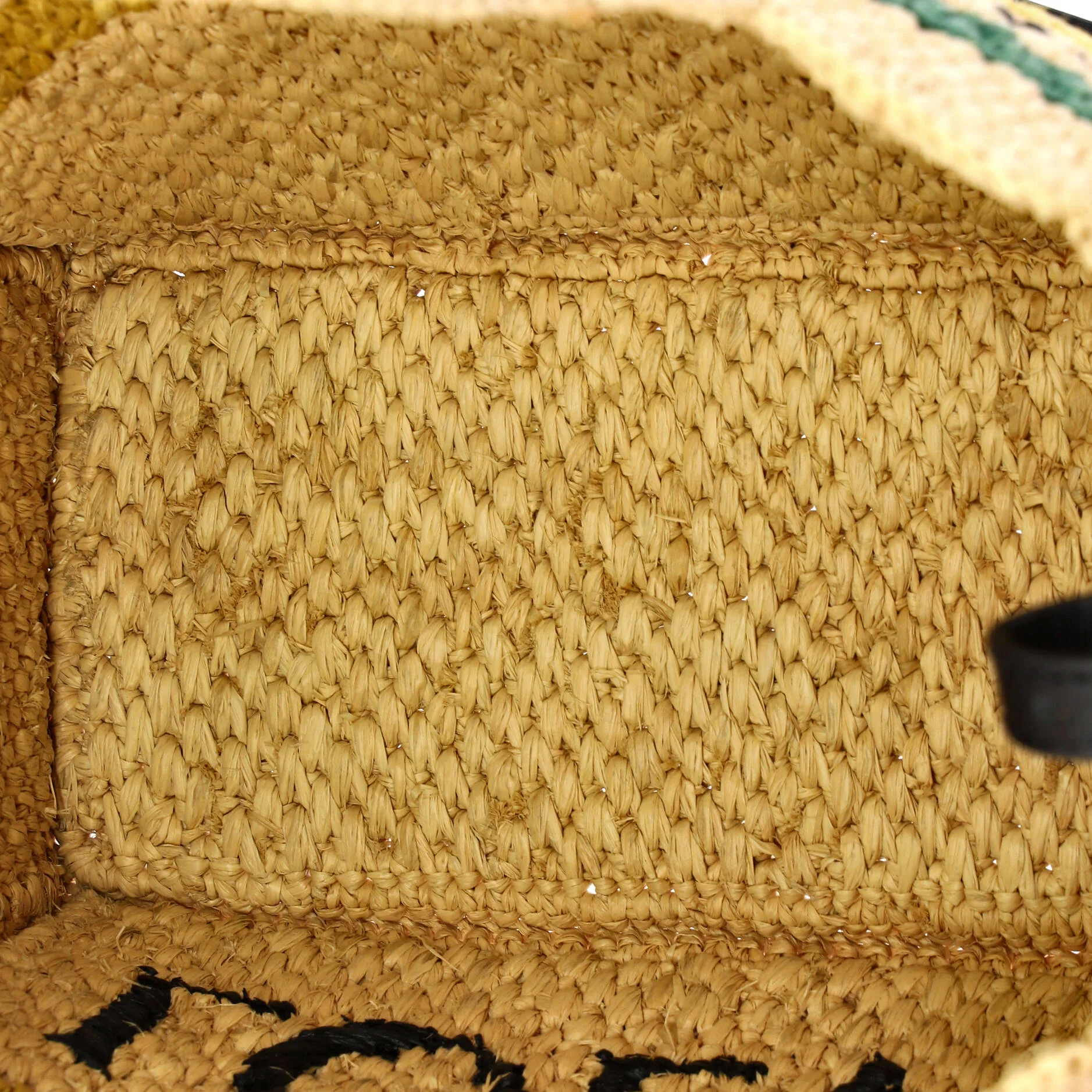 Paula's Ibiza Logo Convertible Tote Raffia Small - Image 5