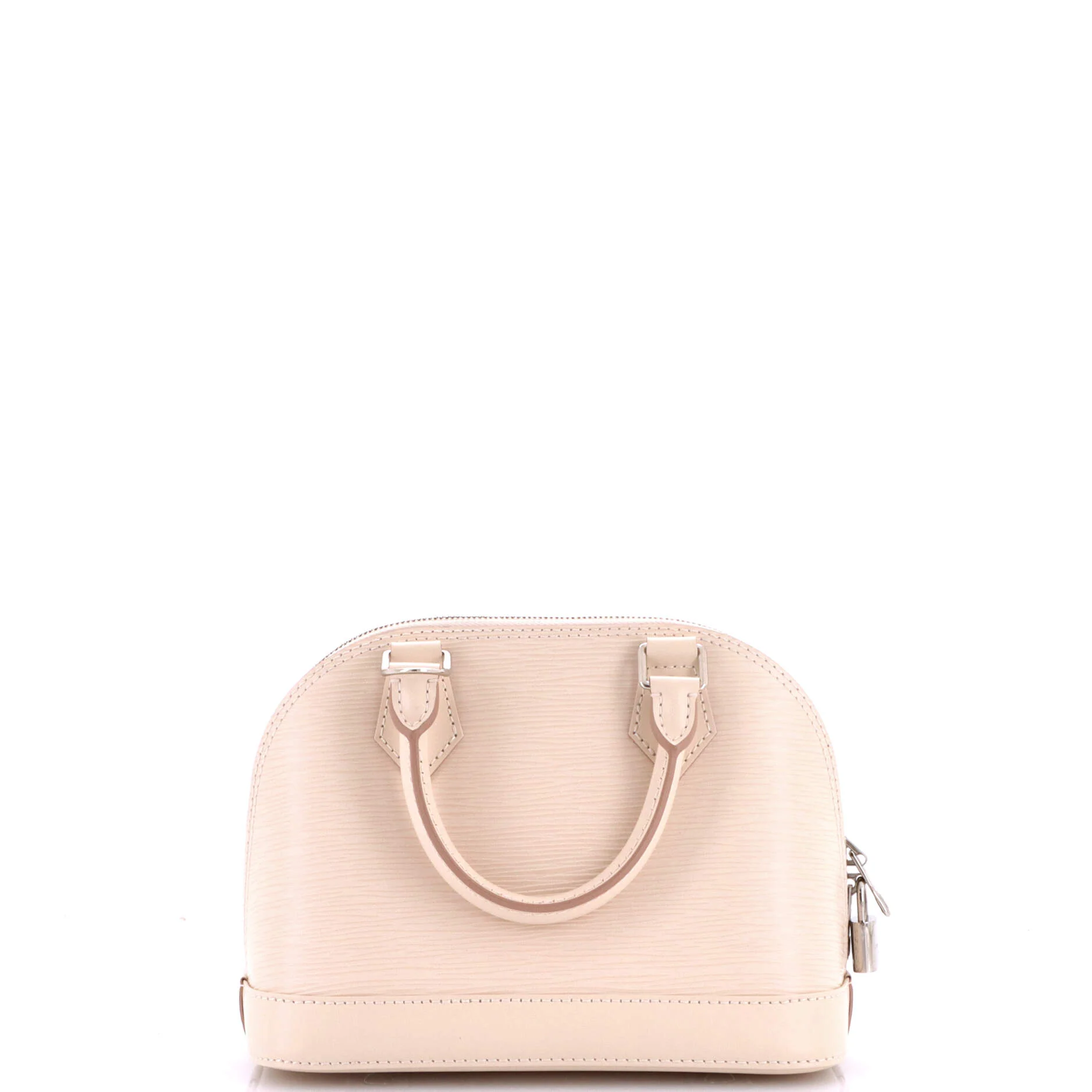 Alma Handbag Epi Leather with Logo Jacquard Strap BB - Image 3