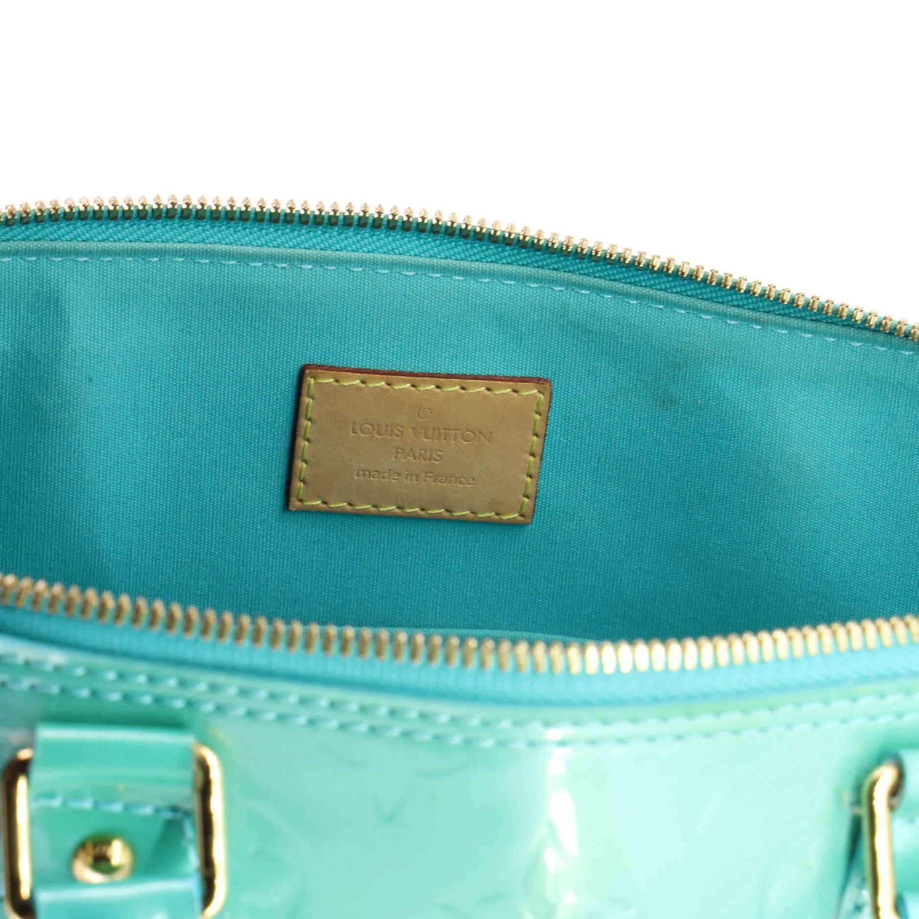 Alma Handbag Monogram Vernis PM - Image 7