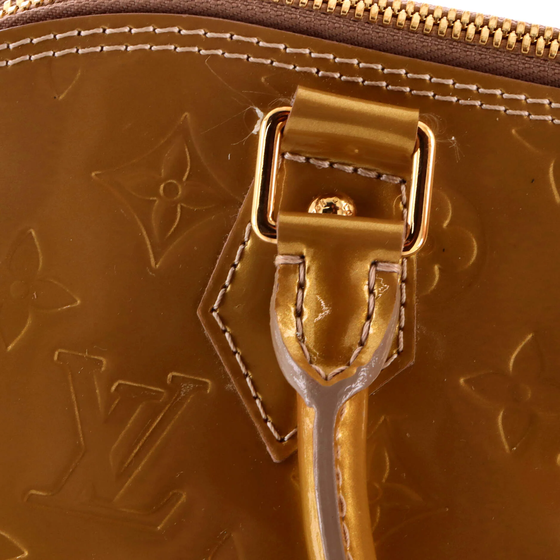 Alma Handbag Monogram Vernis PM - Image 7