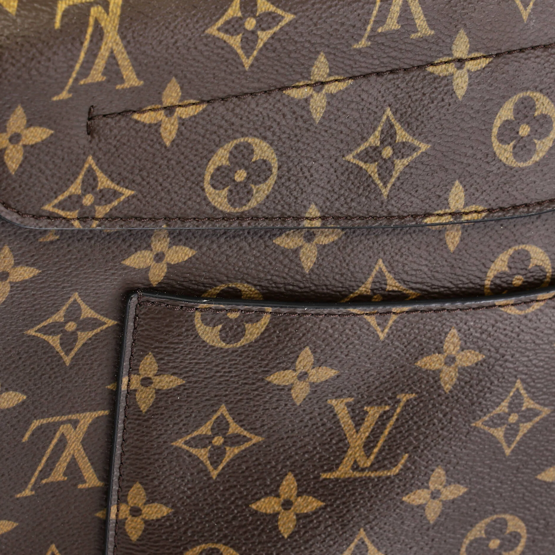 Braided Handle Beaubourg Handbag Monogram Canvas MM - Image 8