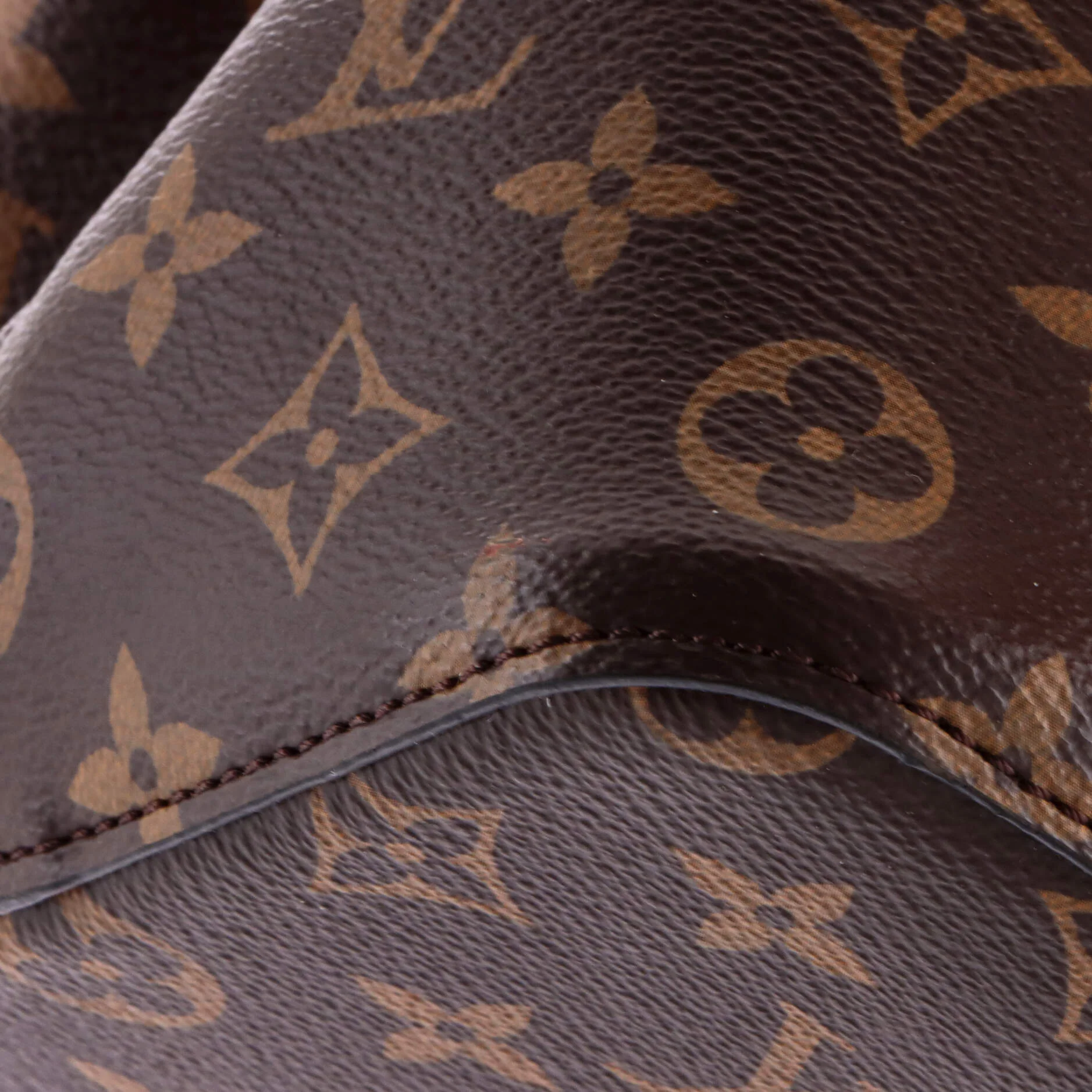 Braided Handle NeoNoe Handbag Monogram Canvas with Leather MM - Image 6