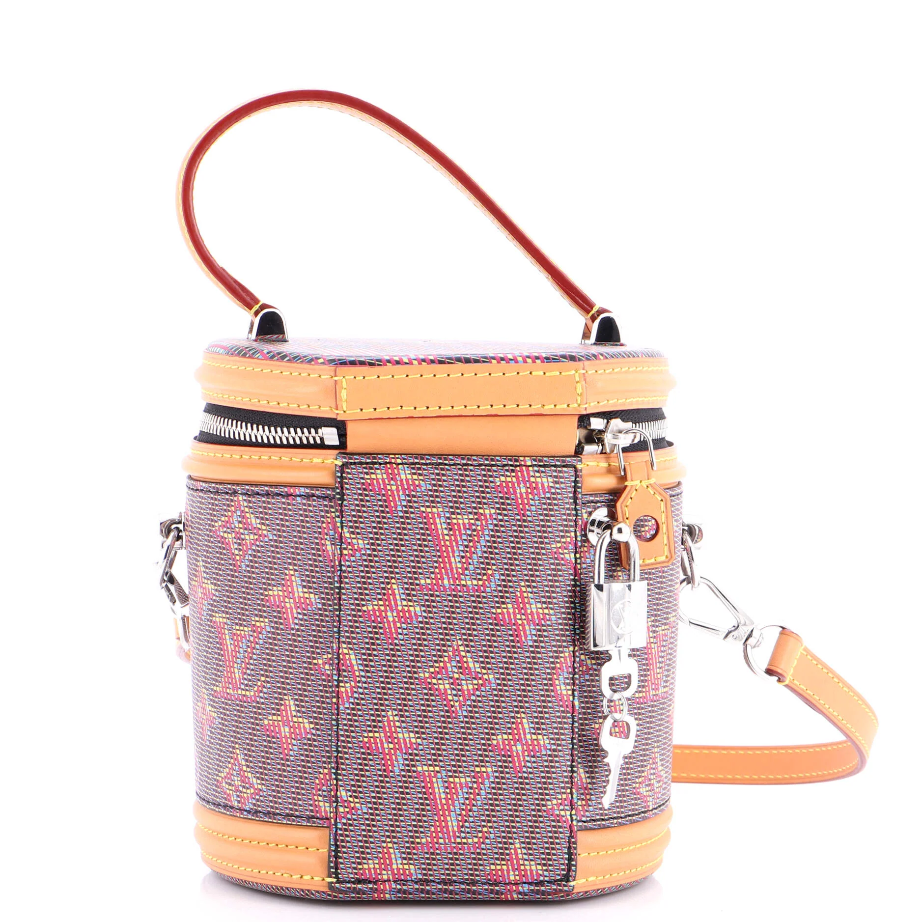 Cannes Handbag Damier Monogram LV Pop Canvas - Image 3