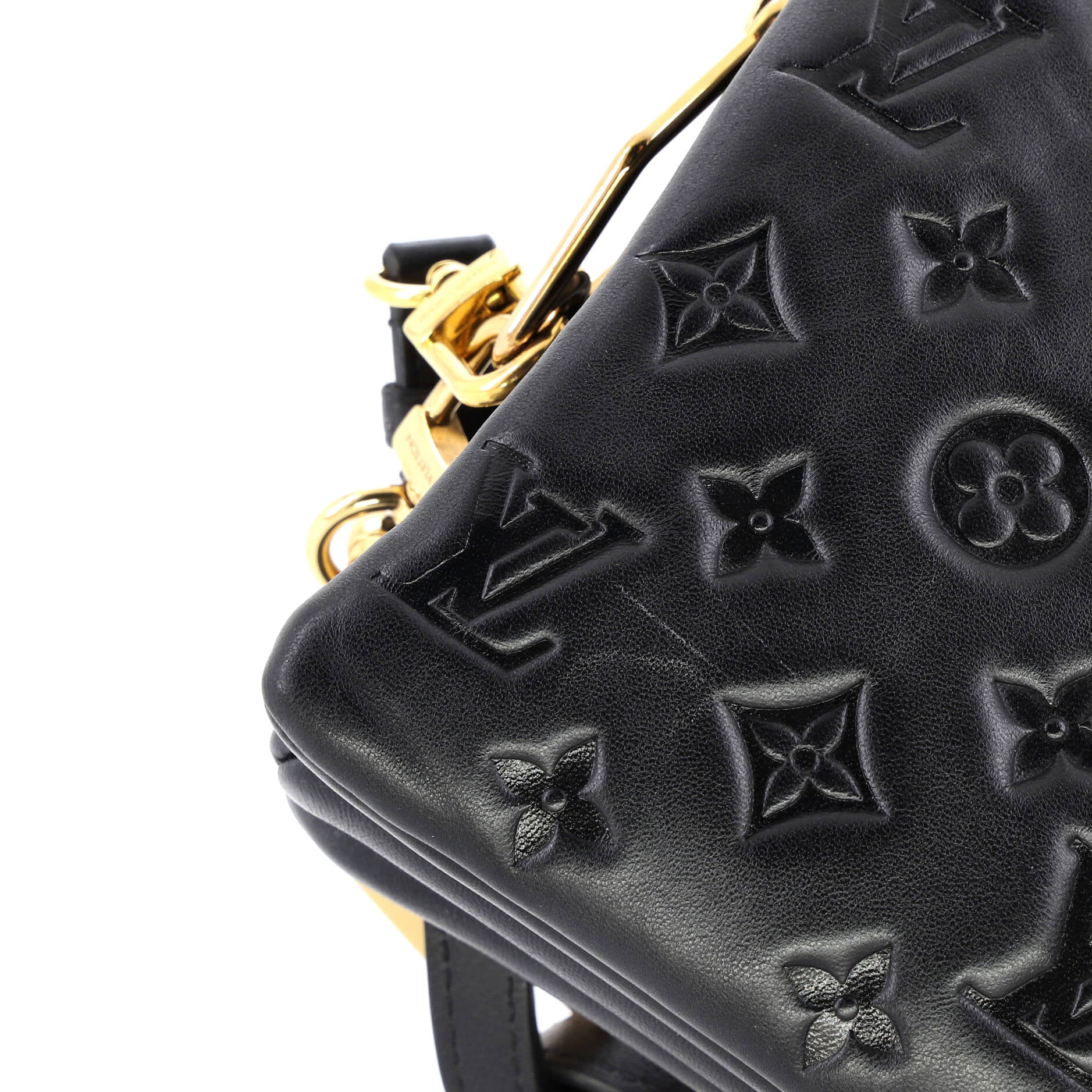 Coussin Bag Monogram Embossed Lambskin BB - Image 7