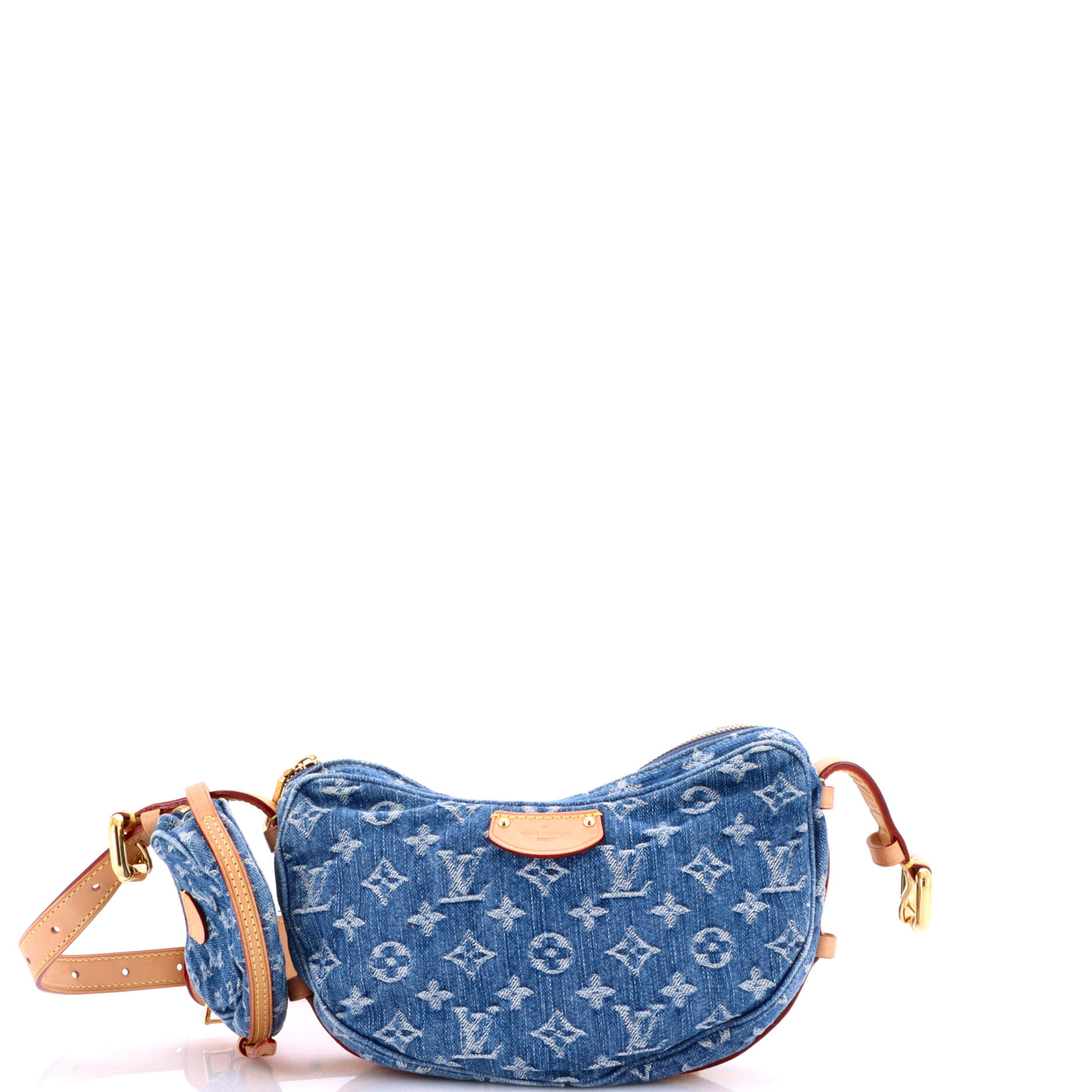 Croissant NM Handbag Monogram Denim MM
