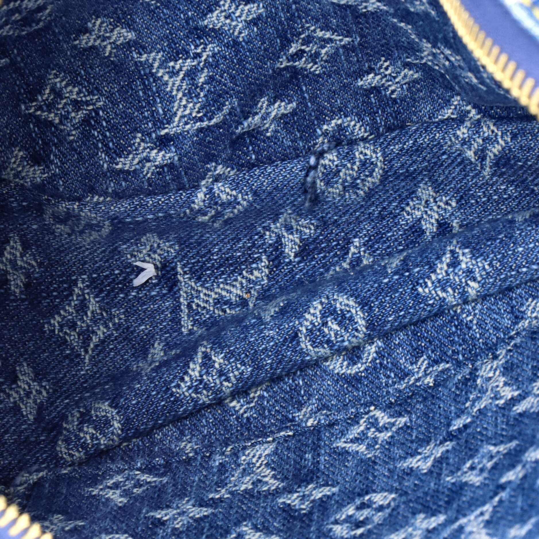 Croissant NM Handbag Monogram Denim MM - Image 6