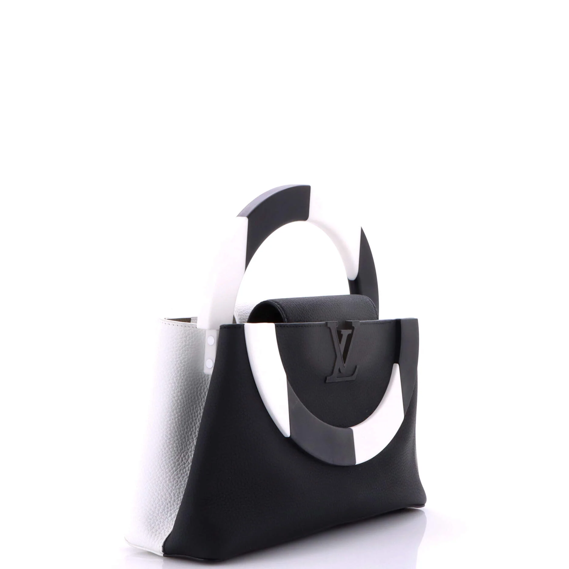 Daniel Buren ArtyCapucines Bag Leather with Resin MM - Image 2