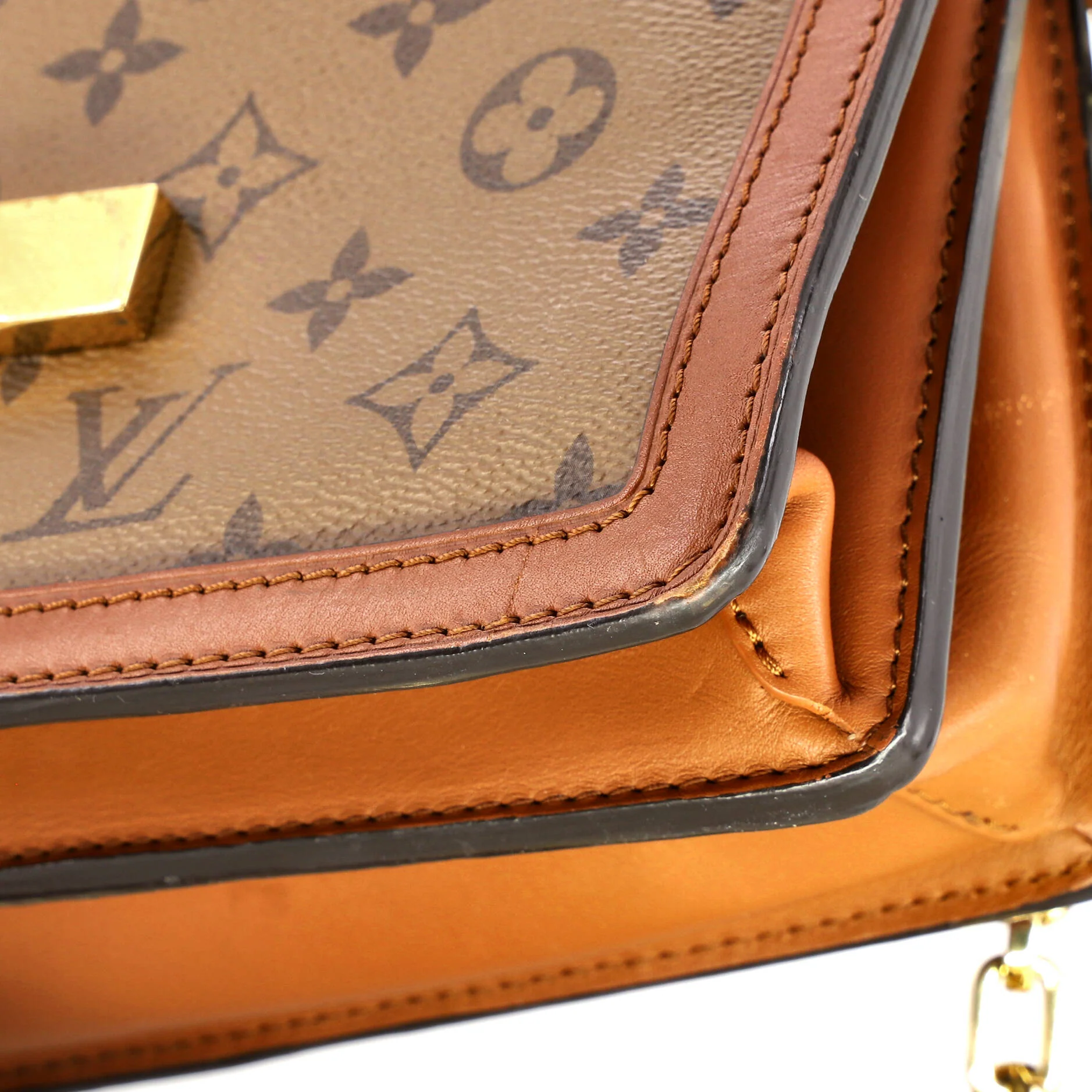 Dauphine Shoulder Bag Reverse Monogram Canvas MM - Image 8