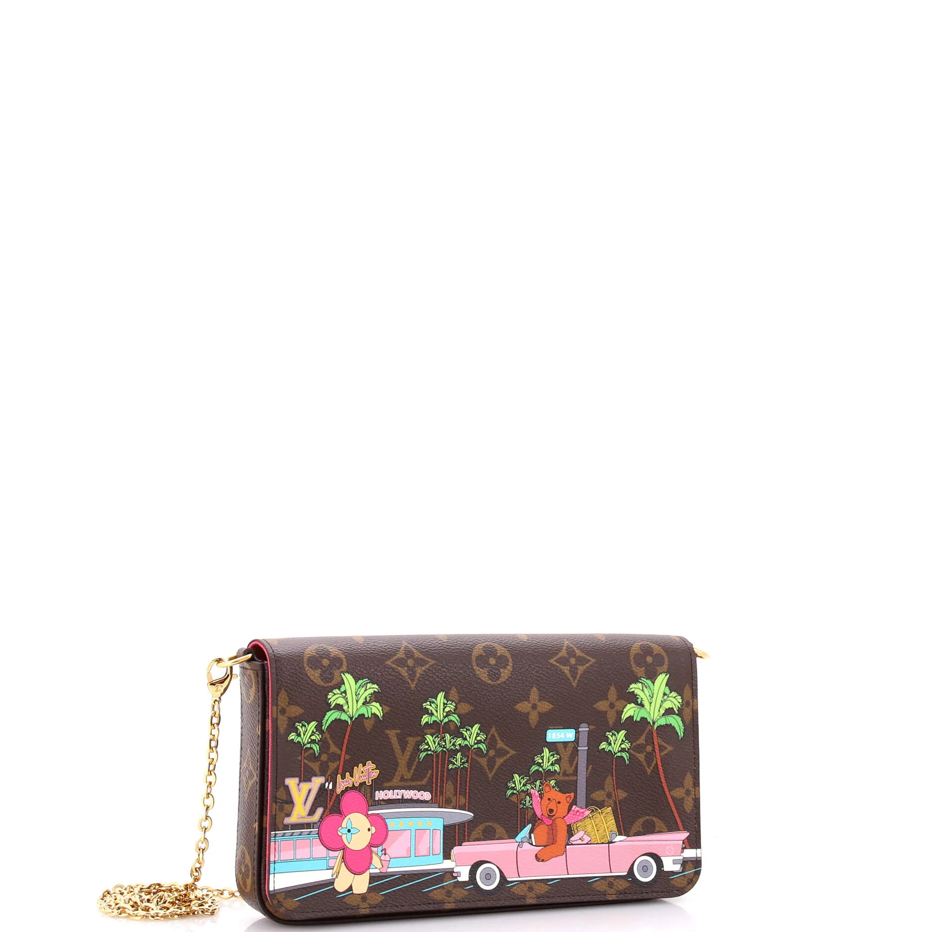 Felicie Pochette Limited Edition Vivienne Xmas Monogram Canvas - Image 3