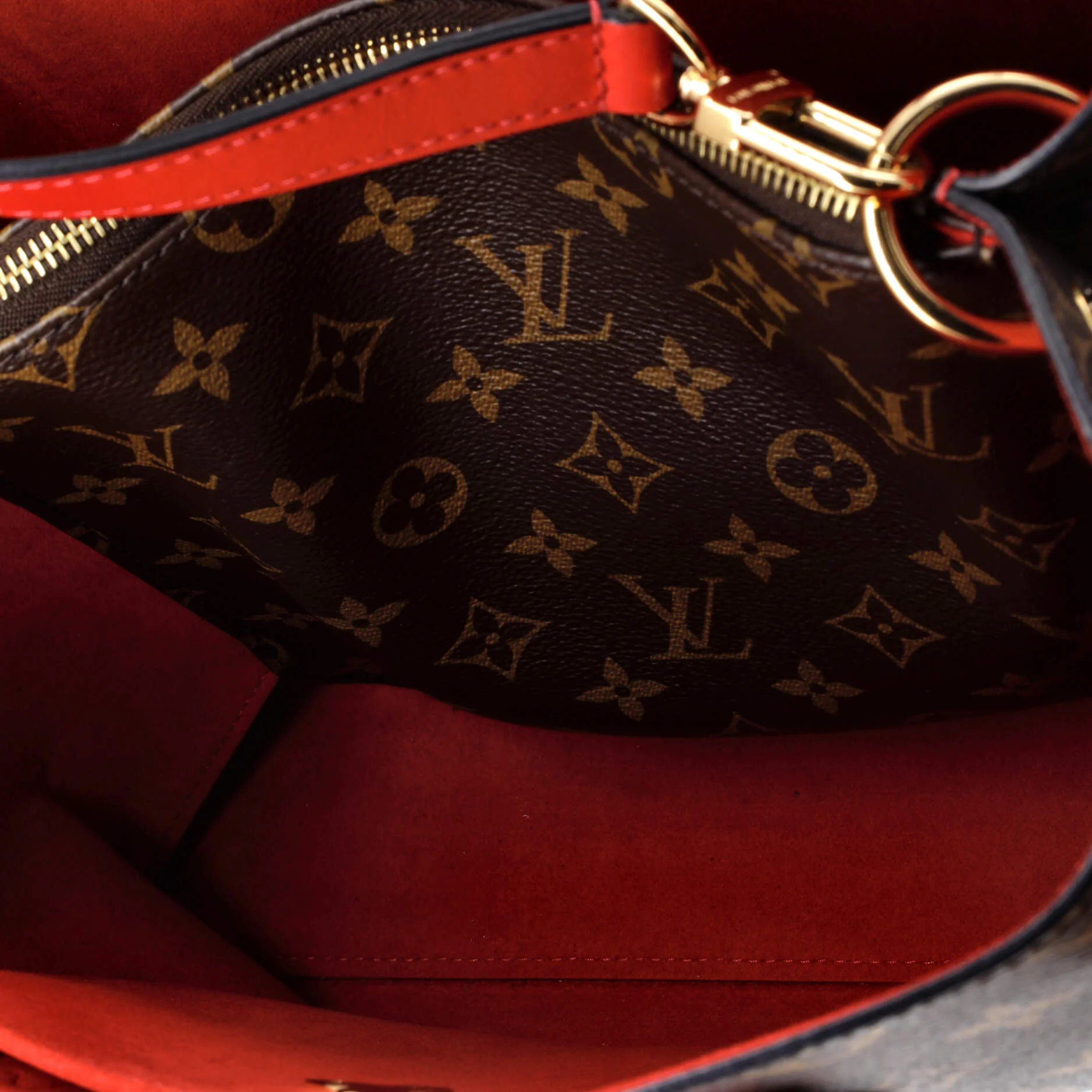Flower Tote Monogram Canvas with Leather - Image 5