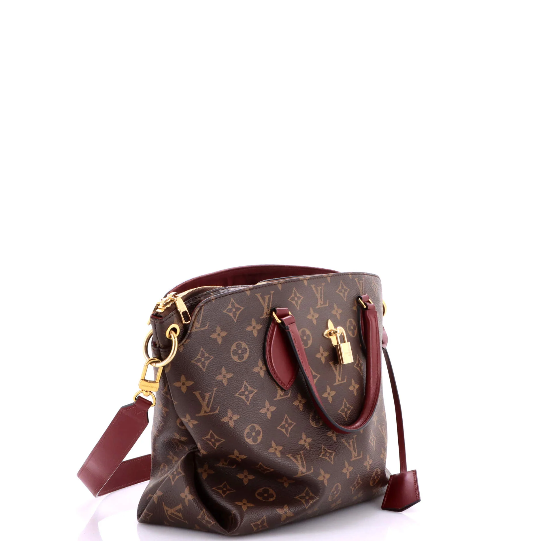 Flower Zipped Tote Monogram Canvas MM - Image 2