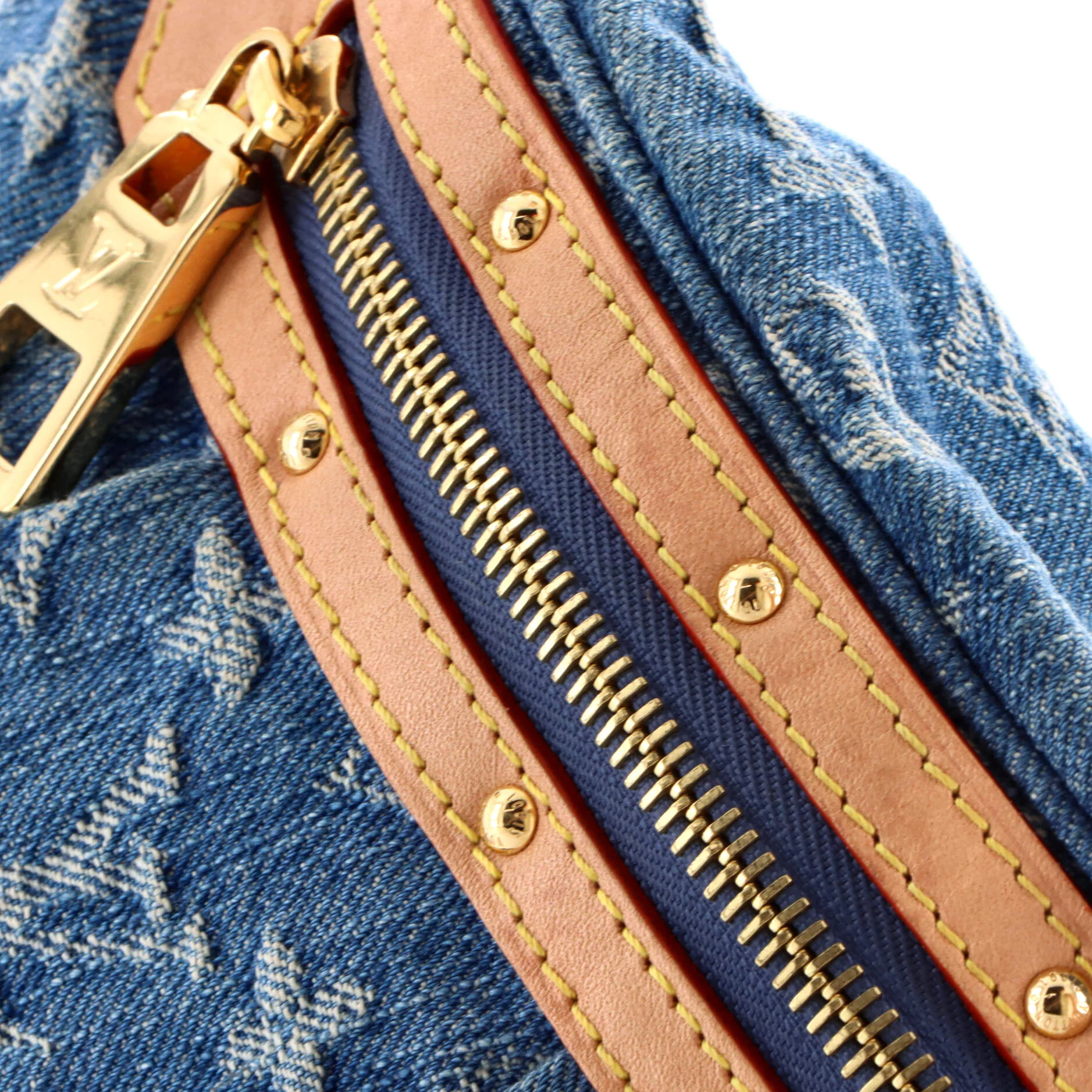High Rise Bum Bag Monogram Denim - Image 6