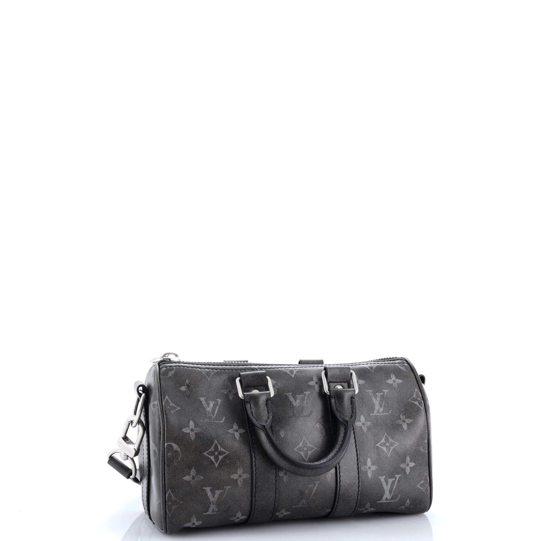 Keepall Bandouliere Bag Brushed Monogram Leather 25 - Image 2