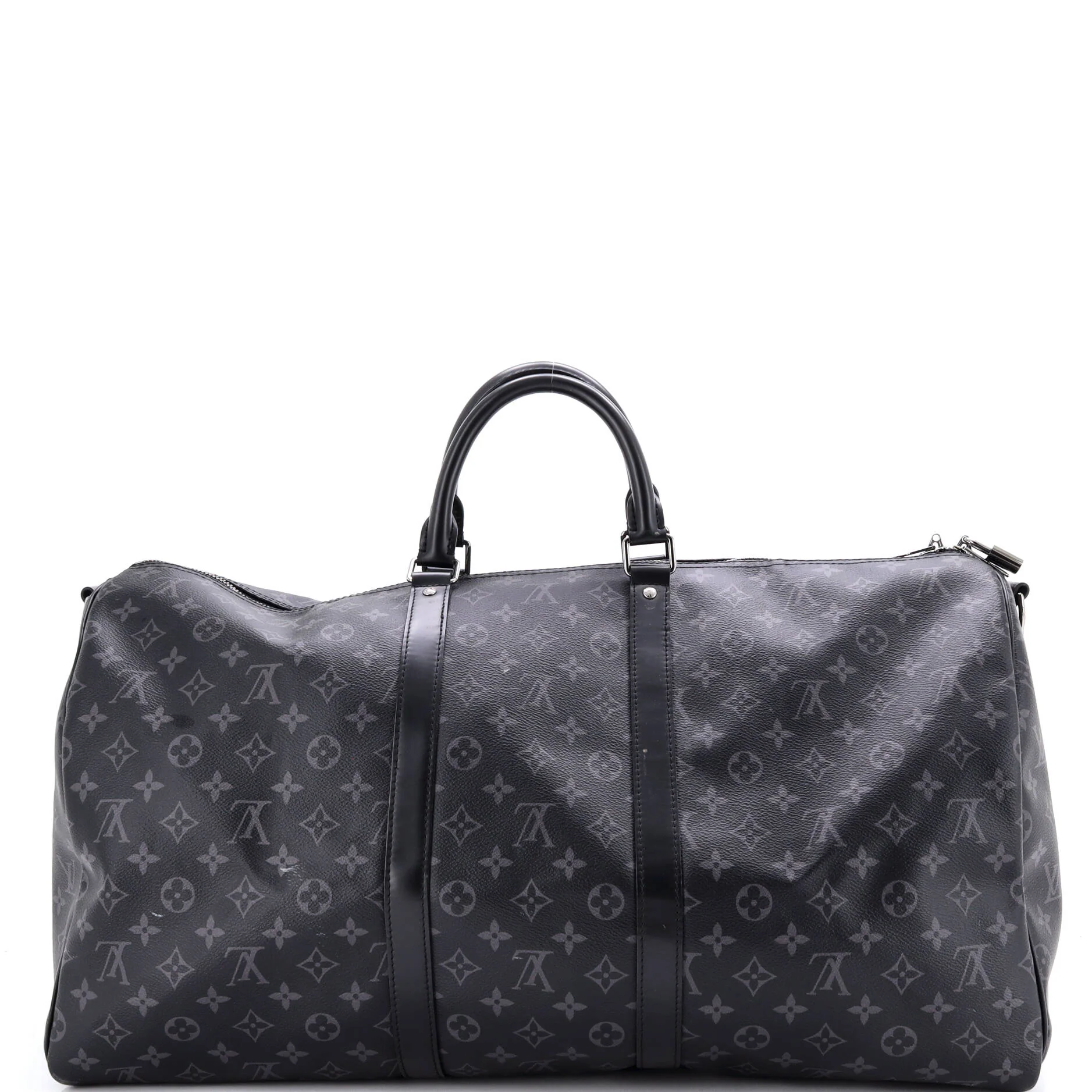 Keepall Bandouliere Bag Monogram Eclipse Canvas 55 - Image 3