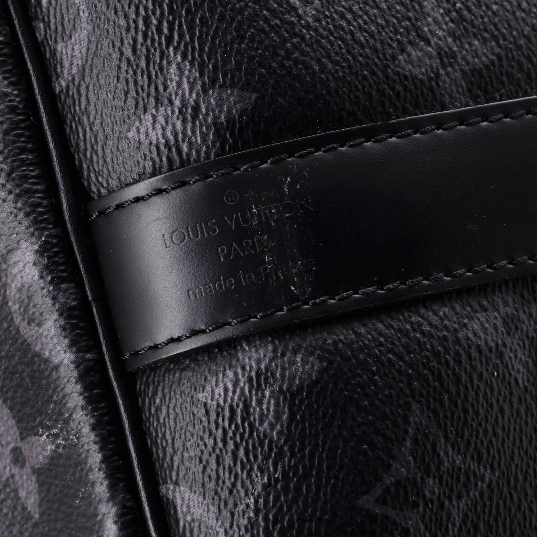 Keepall Bandouliere Bag Monogram Eclipse Canvas 55 - Image 7