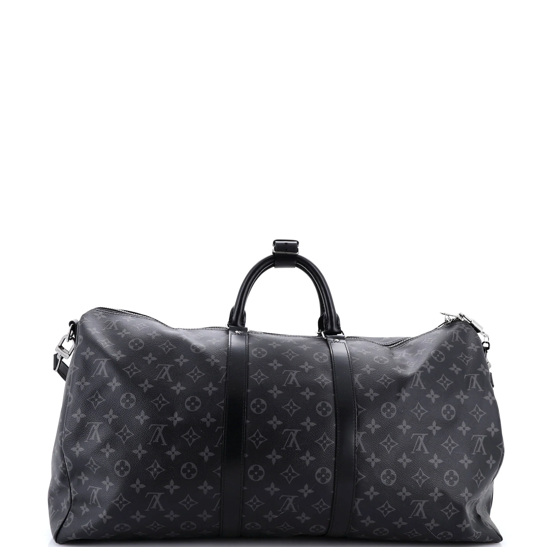 Keepall Bandouliere Bag Monogram Eclipse Canvas 55 - Image 3