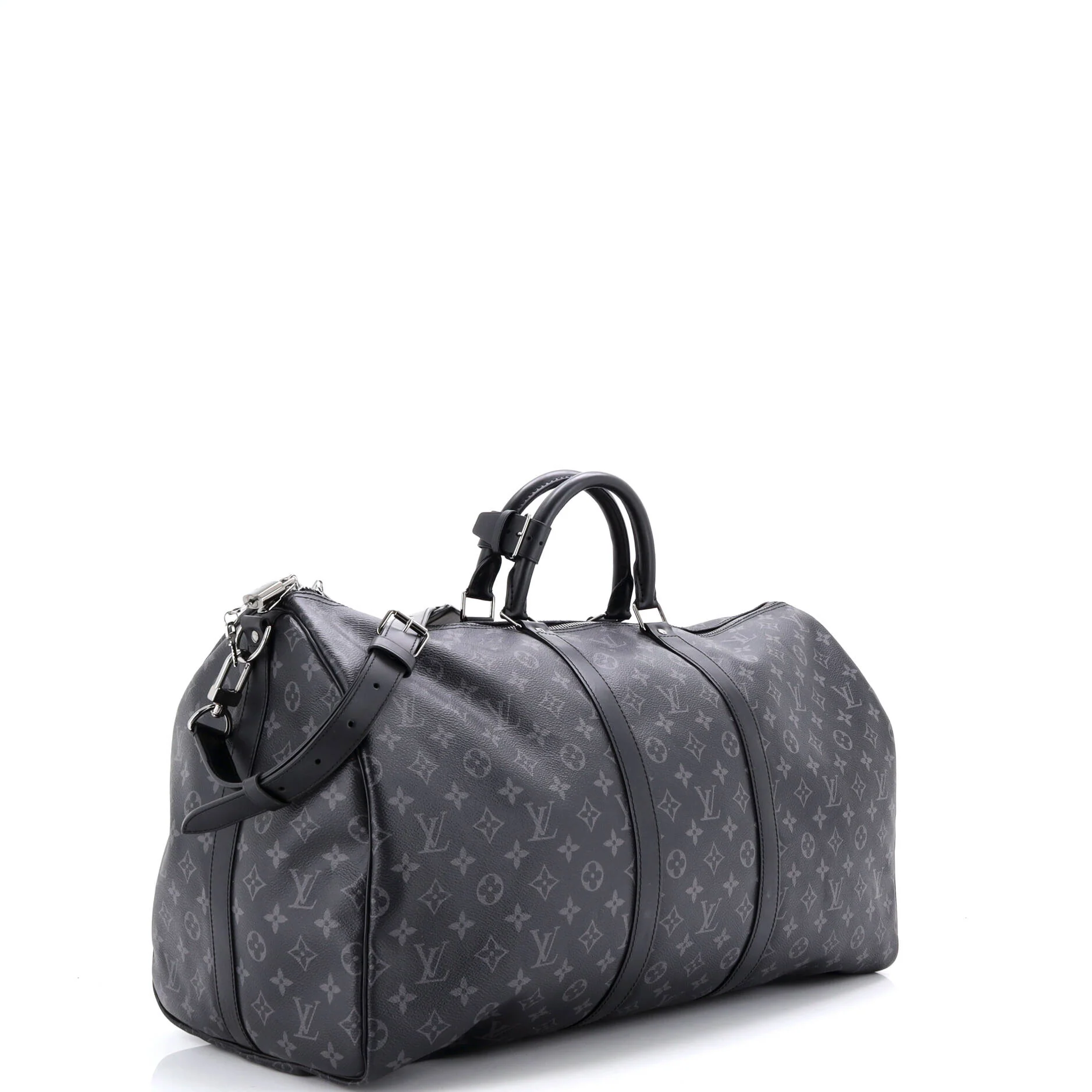 Keepall Bandouliere Bag Monogram Eclipse Canvas 55 - Image 2