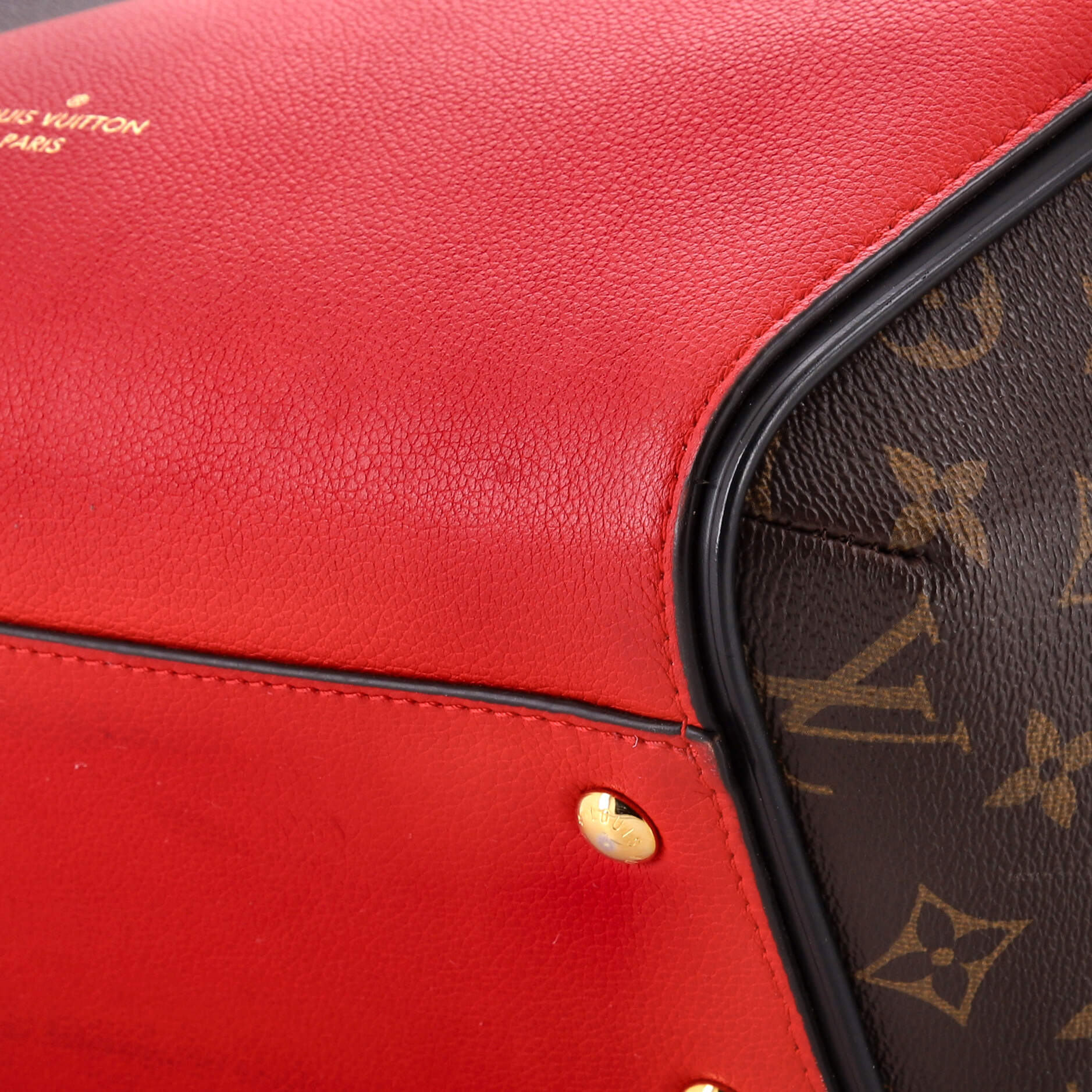 Kimono Handbag Monogram Canvas and Leather MM - Image 7