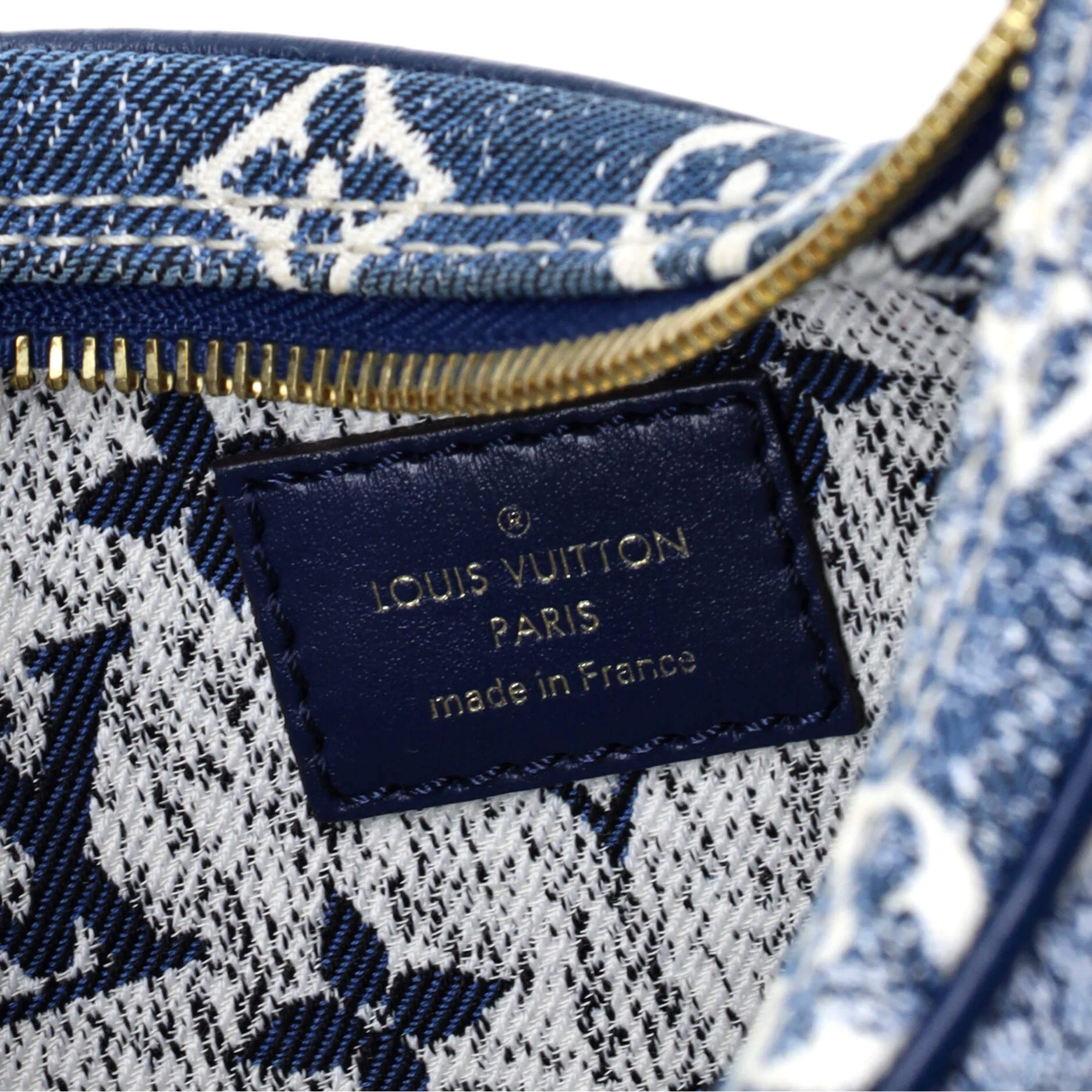 Loop Handbag Monogram Jacquard Denim - Image 6