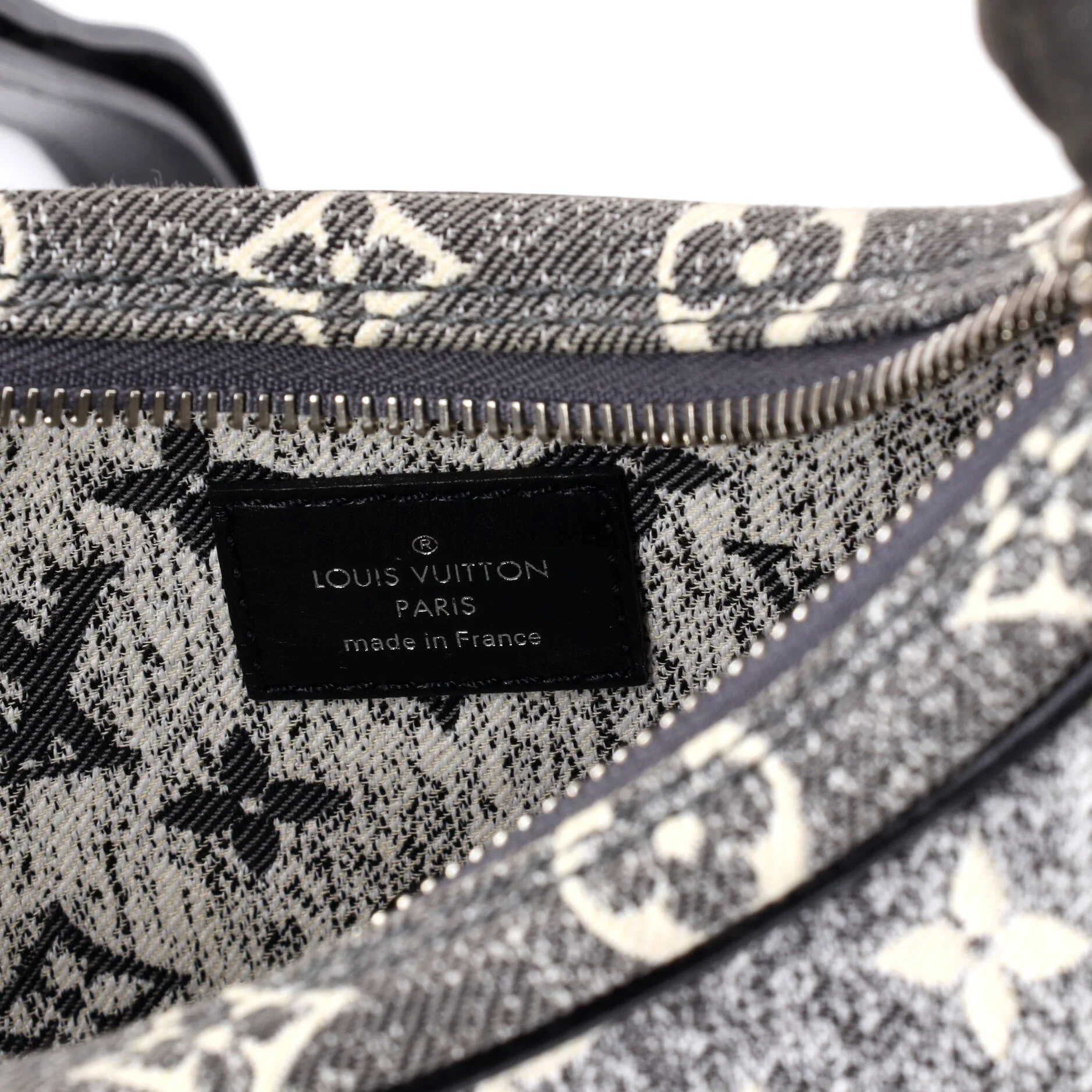 Loop Handbag Monogram Jacquard Denim - Image 6
