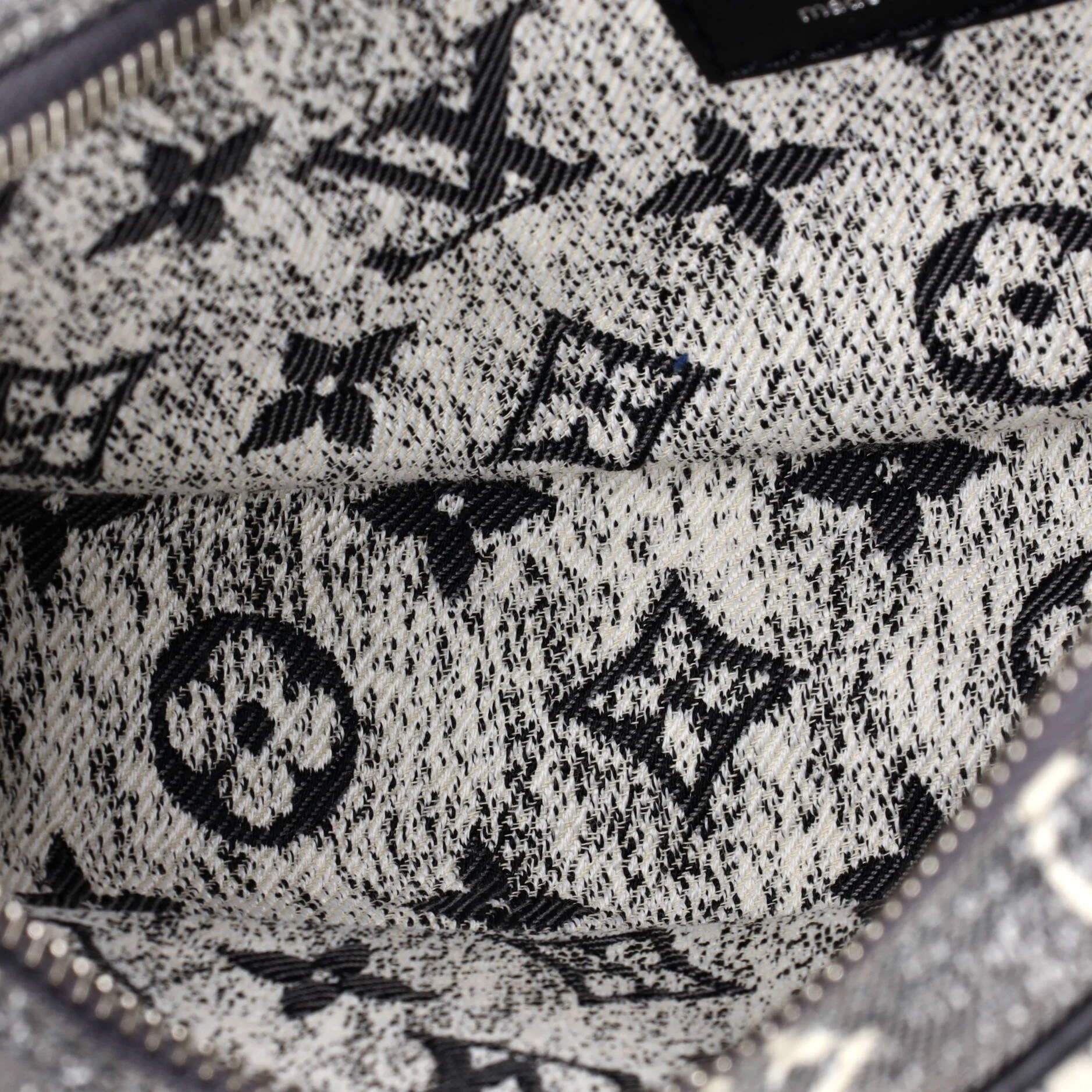 Loop Handbag Monogram Jacquard Denim - Image 5