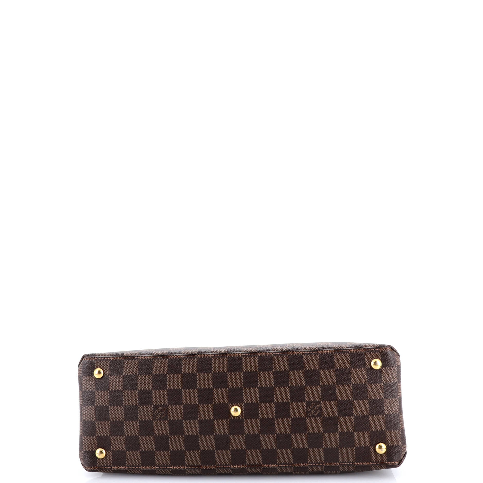 LV Riverside Handbag Damier with Leather - Image 4