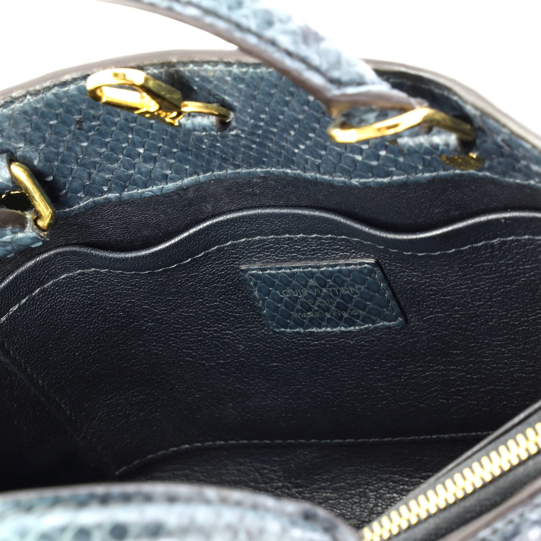 Montaigne Handbag Monogram Embossed Python BB - Image 6