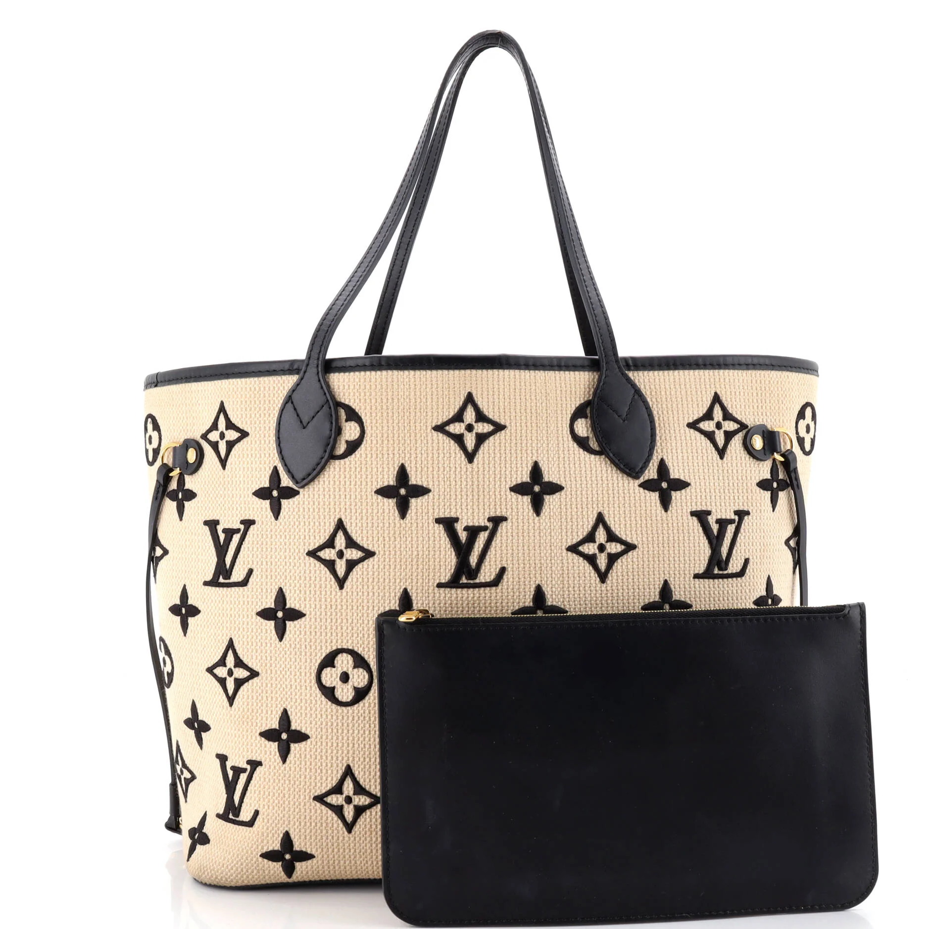 Neverfull NM Tote By The Pool Monogram Raffia MM - Image 2